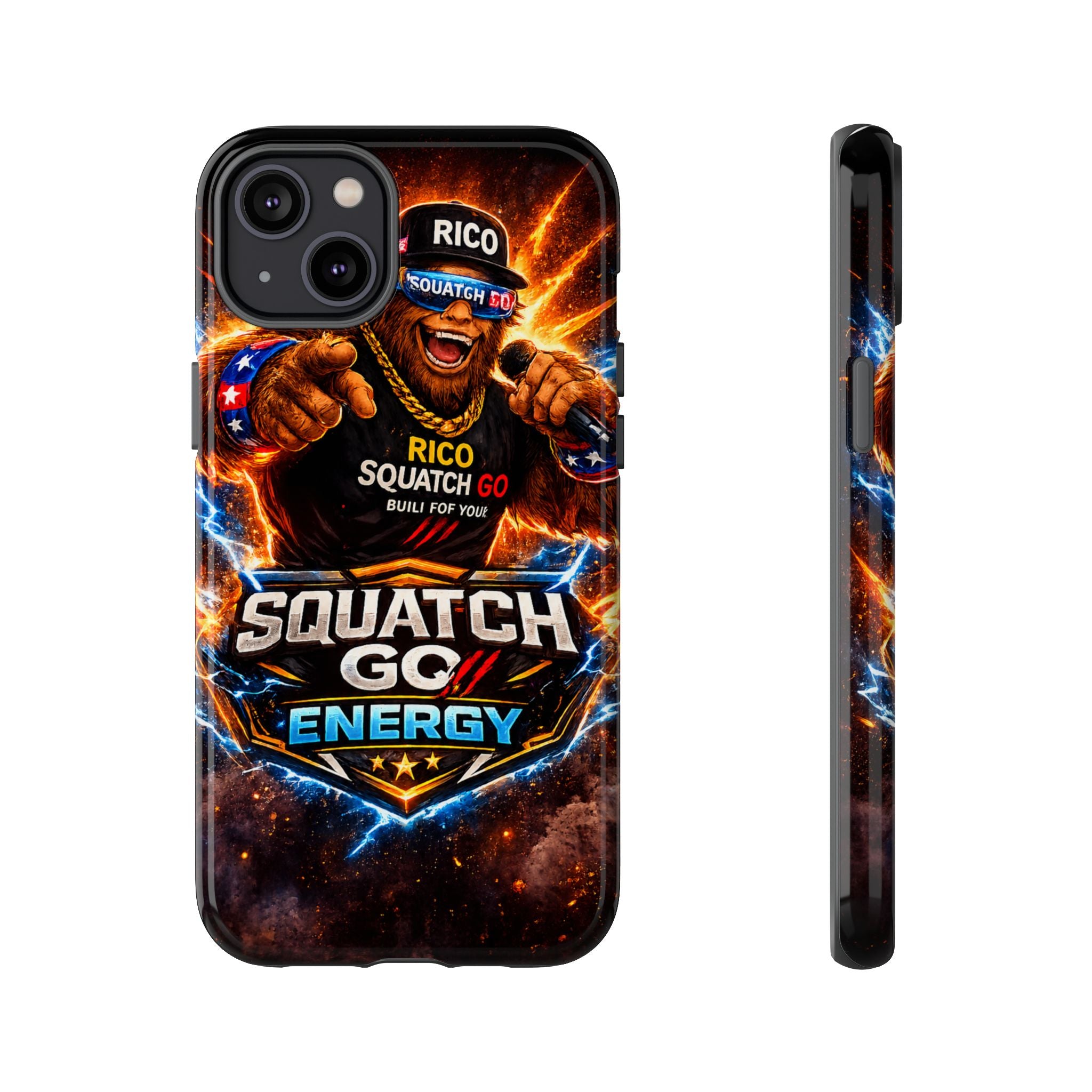 Squatch Go Energy Phone Case — 'Rico Squatch Go' Gamer Energized Tough Case