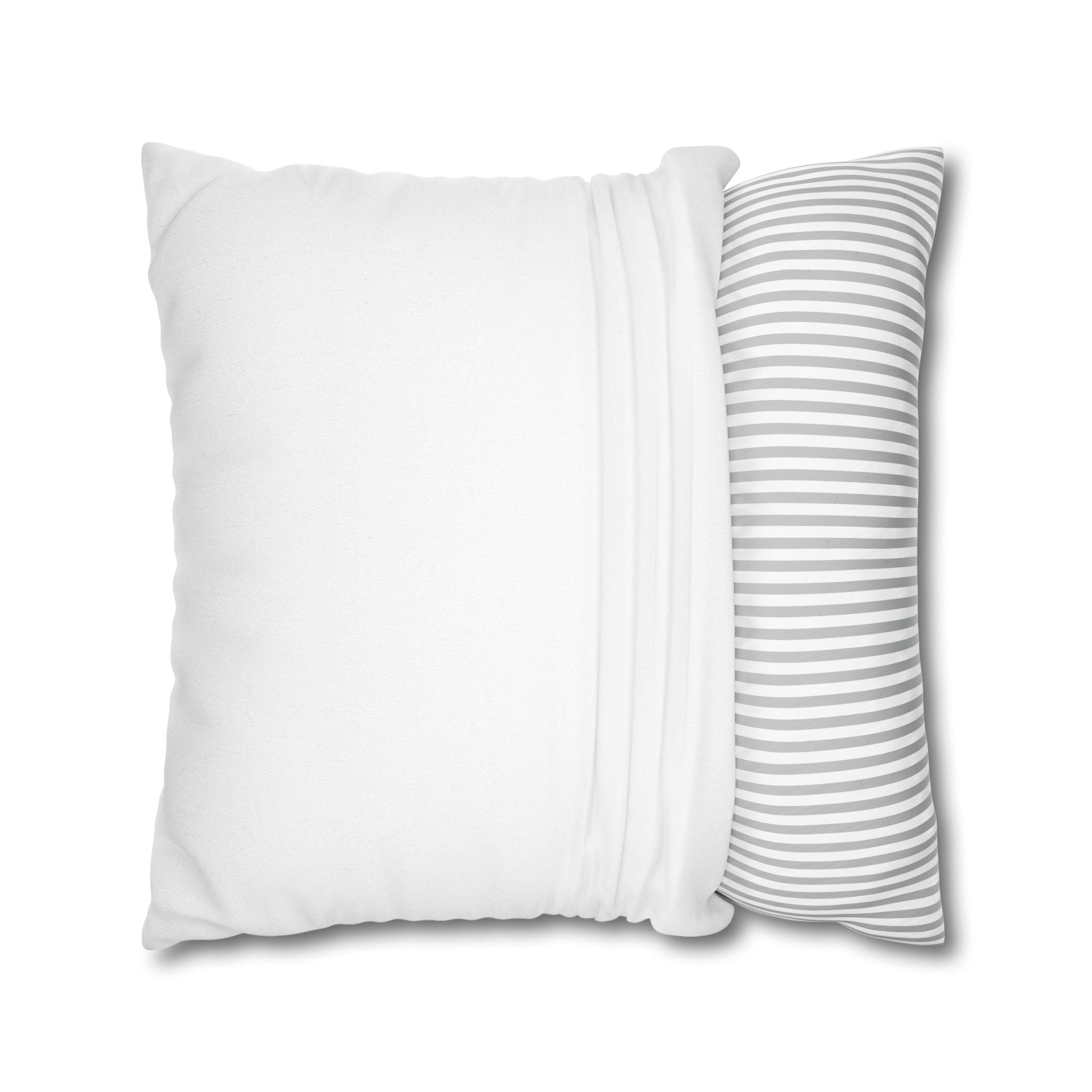 Roaring White Tiger Decorative Pillowcase — Blue Eyes Accent Throw Pillow
