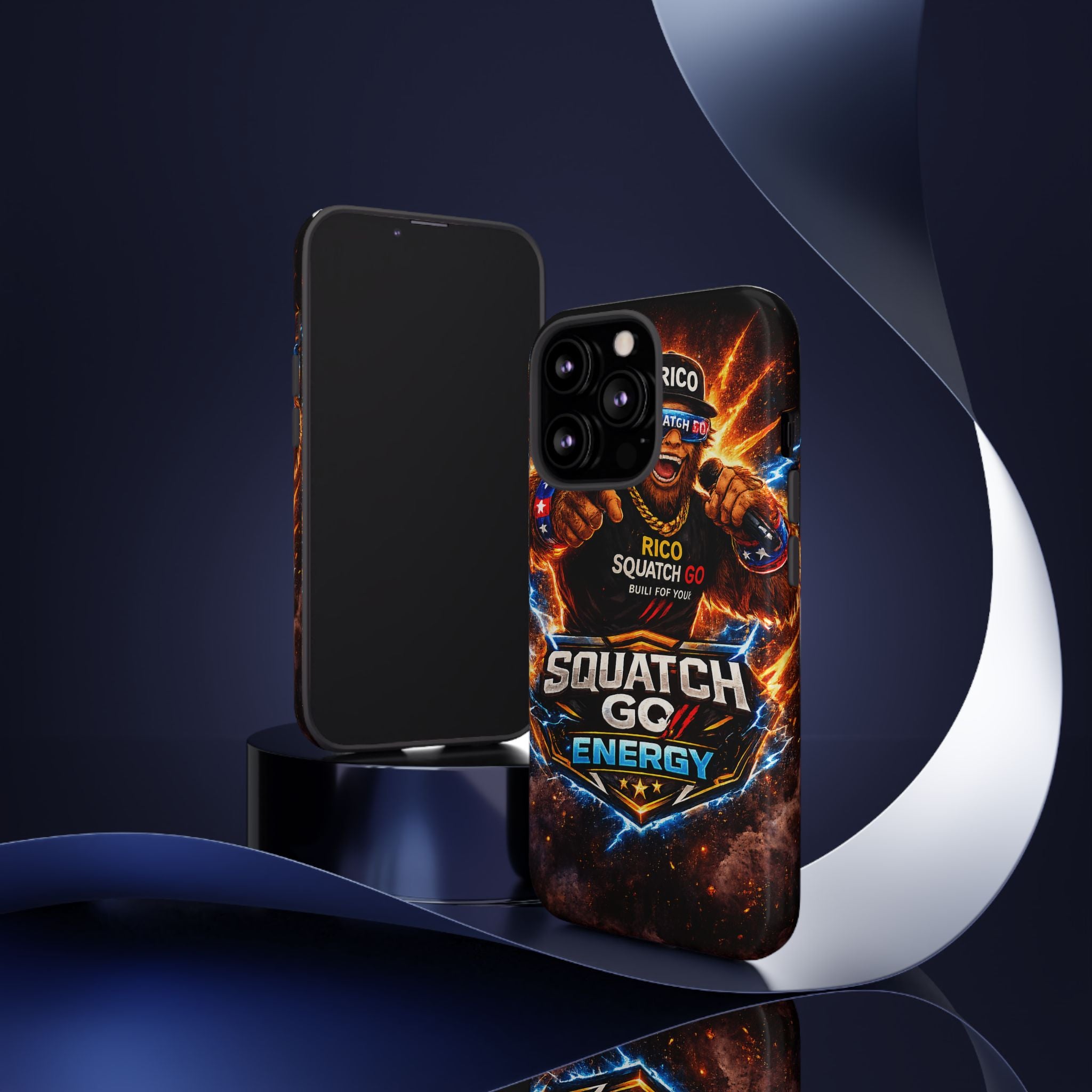 Squatch Go Energy Phone Case — 'Rico Squatch Go' Gamer Energized Tough Case