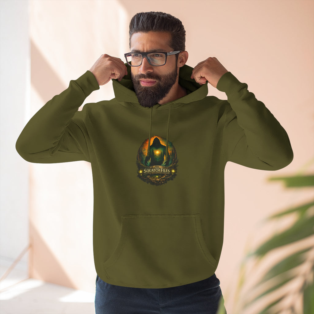 Squatch Go Energy Hoodie — Bigfoot Graphic Fleece Pullover (Made by Nature, Built by Science)