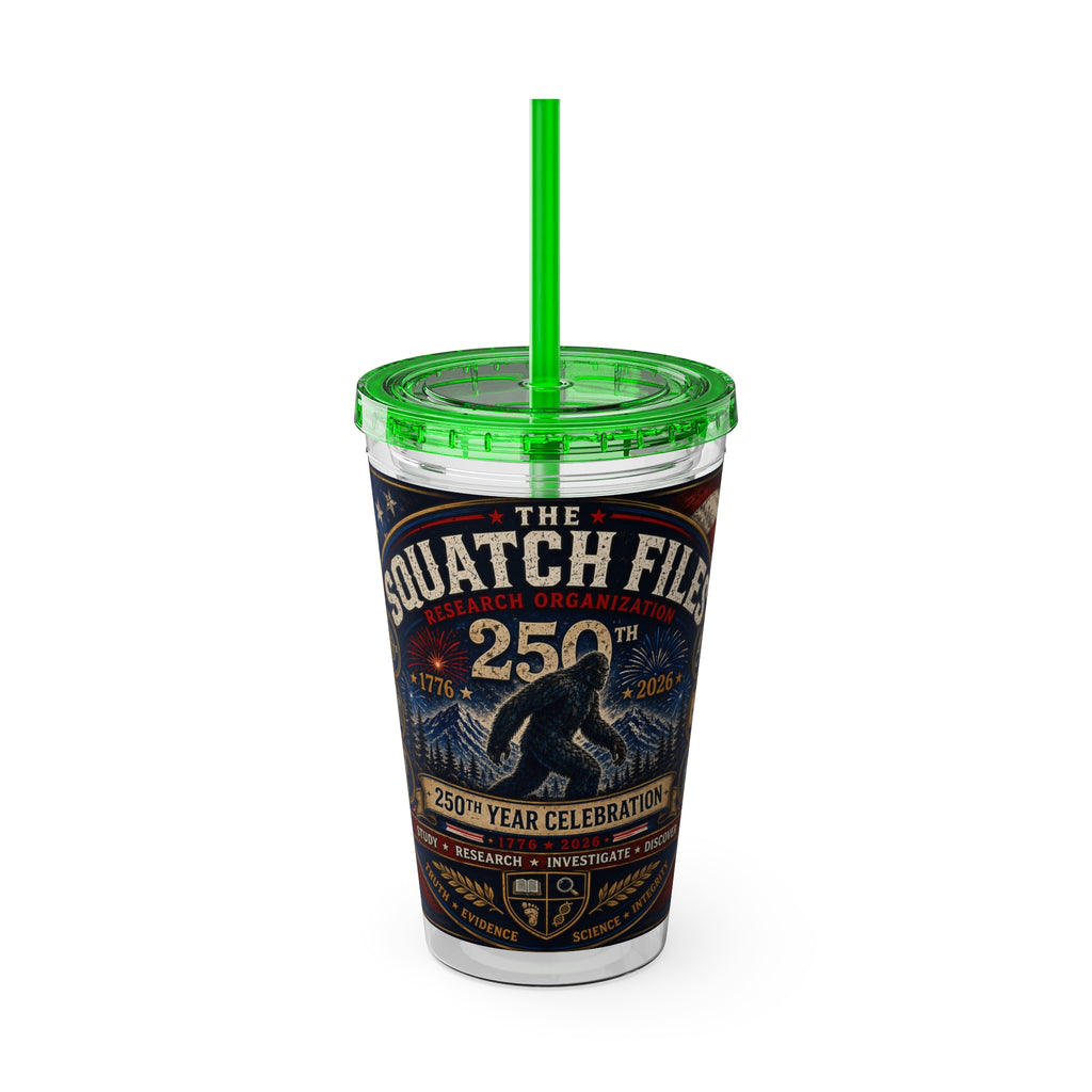 Sasquatch Files 250th Anniversary Tumbler — 16oz Insulated Straw Cup