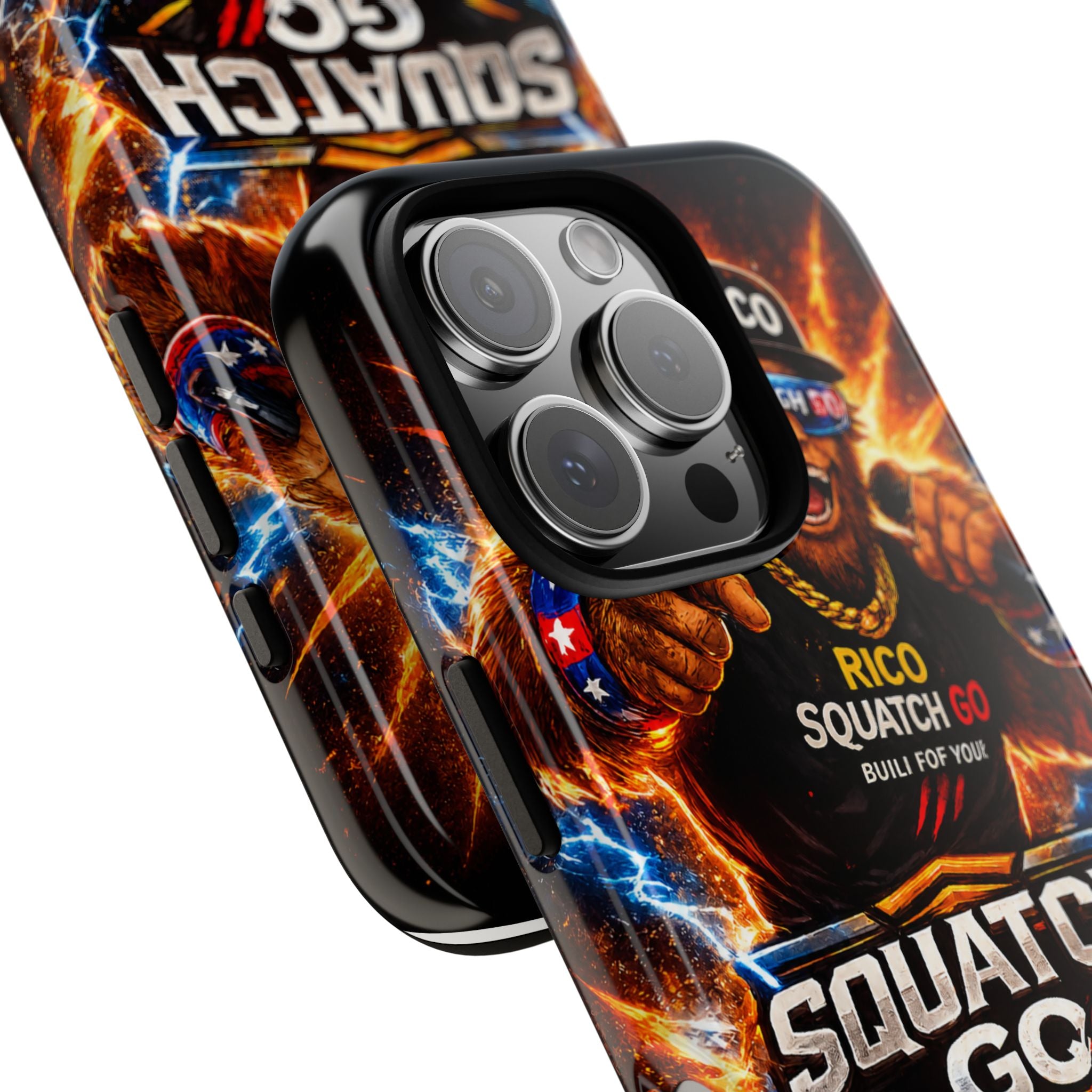 Squatch Go Energy Phone Case — 'Rico Squatch Go' Gamer Energized Tough Case
