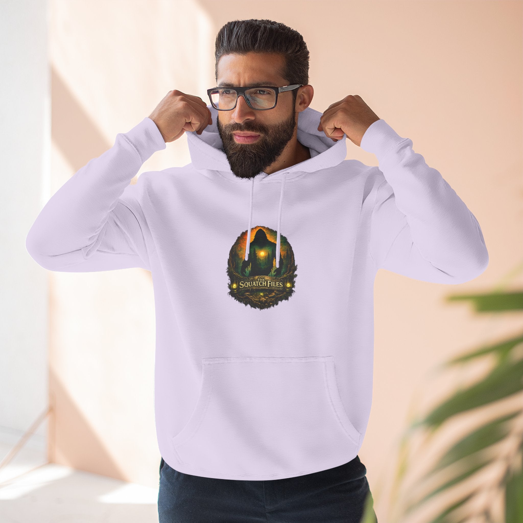 Squatch Go Energy Hoodie — Bigfoot Graphic Fleece Pullover (Made by Nature, Built by Science)