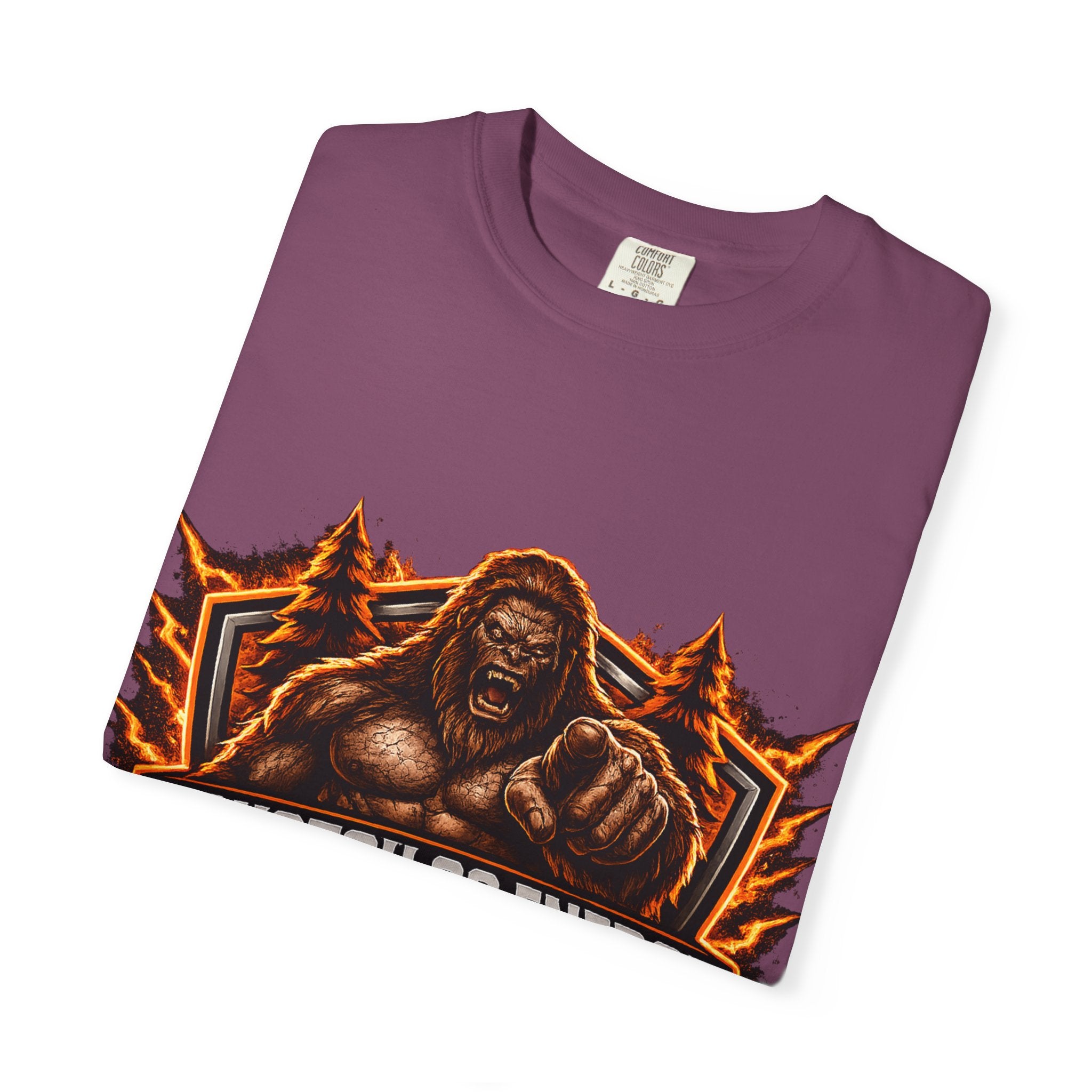 Squatch Go Energy T-Shirt — Sasquatch Vintage Badge Tee (Made by Nature • Built by Science)