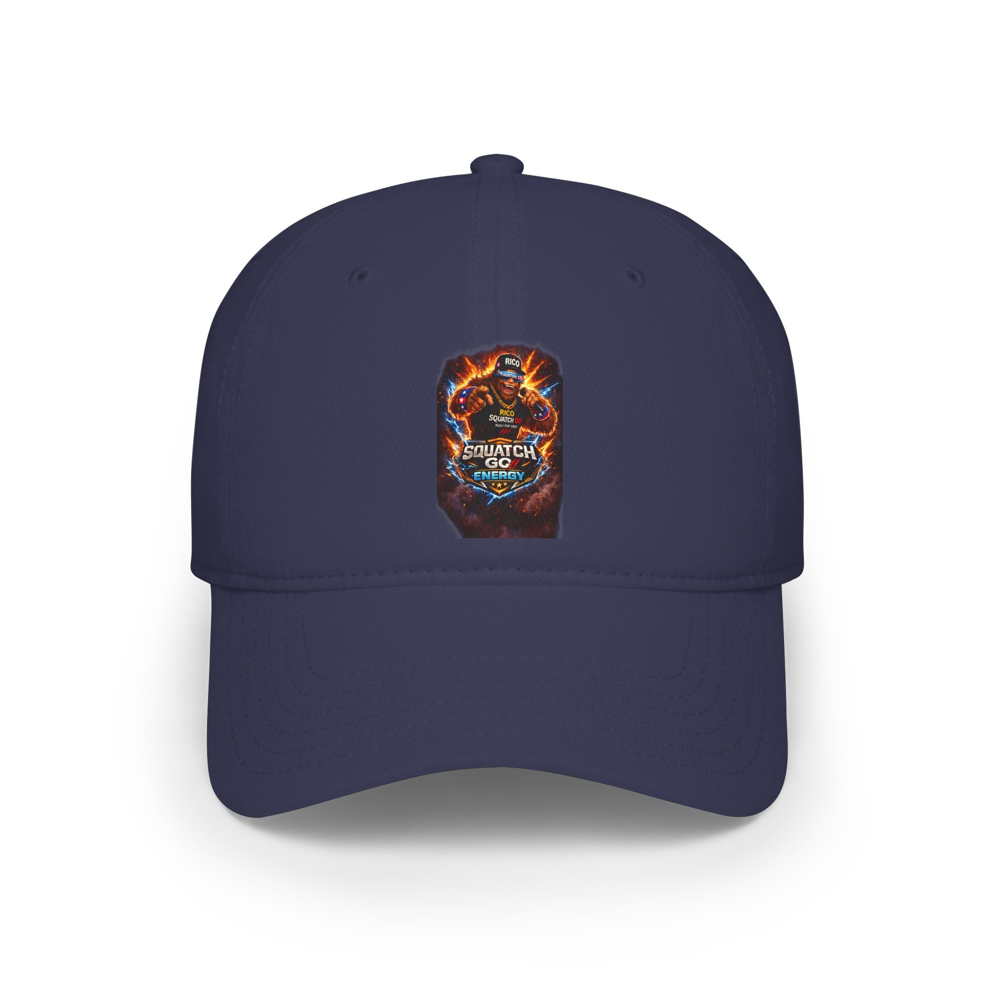 Dragon Skull Gaming Cap — Low Profile Baseball Hat with Fiery Graphic