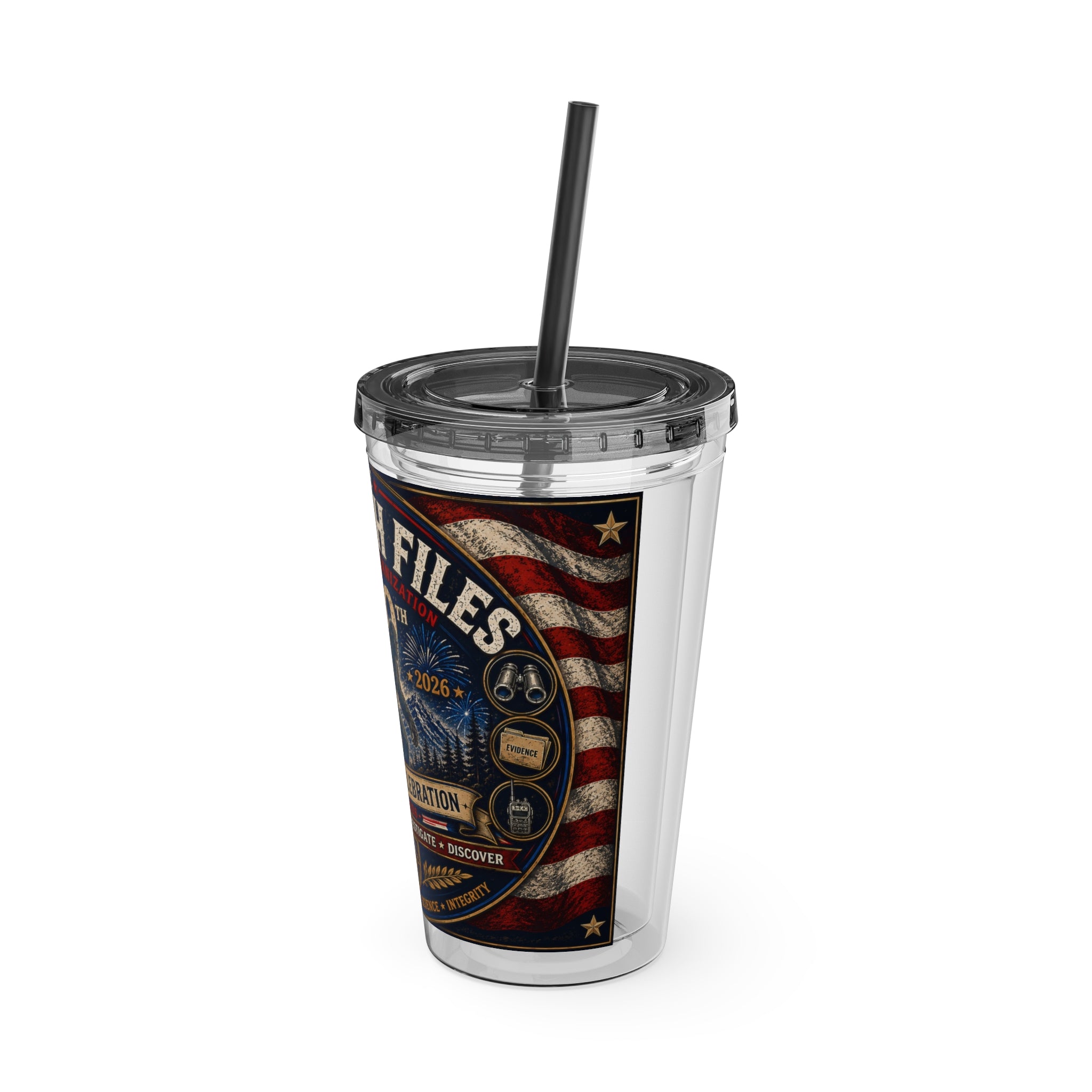 Sasquatch Files 250th Anniversary Tumbler — 16oz Insulated Straw Cup