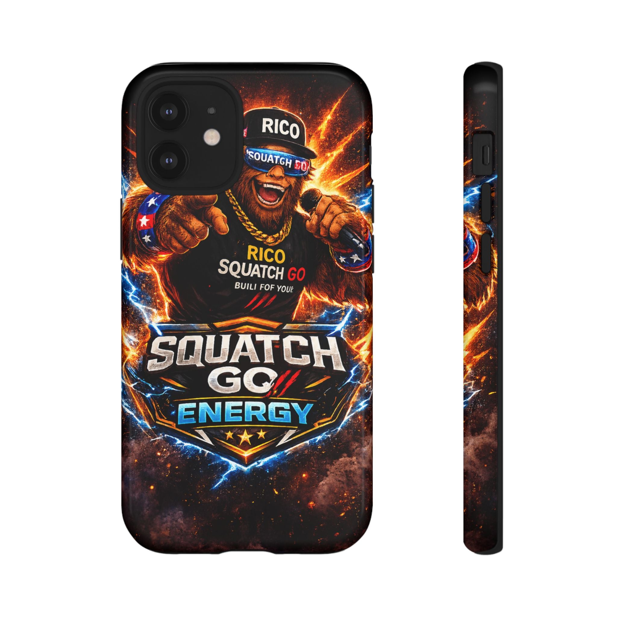 Squatch Go Energy Phone Case — 'Rico Squatch Go' Gamer Energized Tough Case