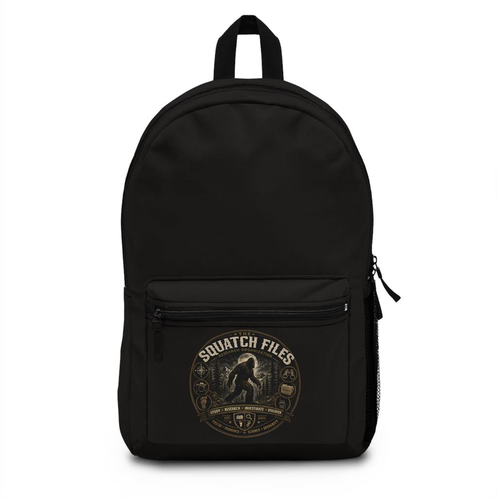 Squatch Files Vintage Sasquatch Backpack — Bigfoot Adventure Daypack