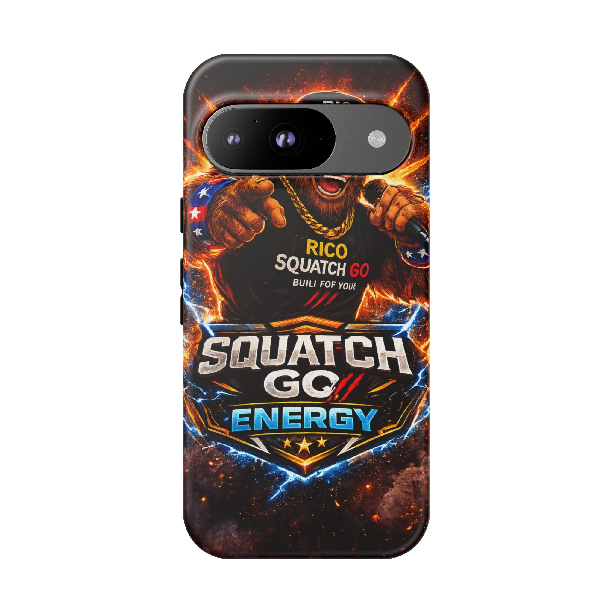 Squatch Go Energy Phone Case — 'Rico Squatch Go' Gamer Energized Tough Case