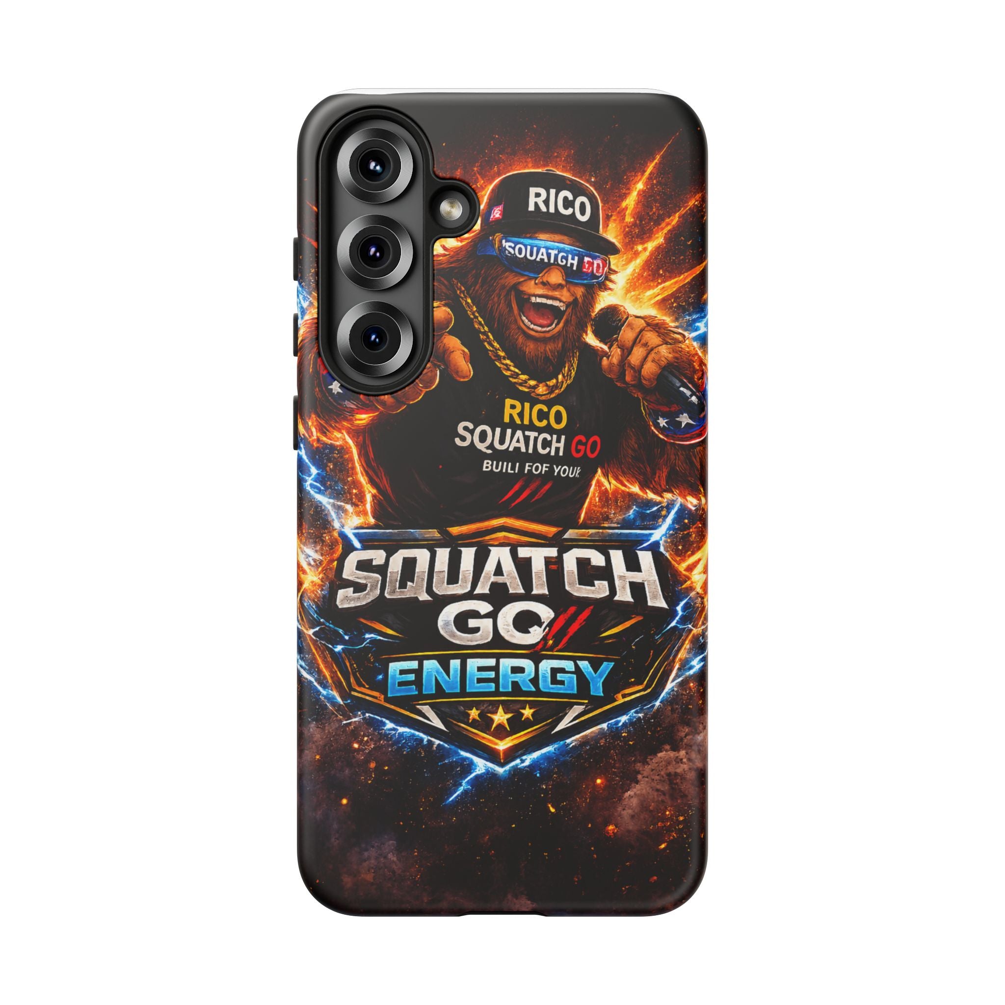 Squatch Go Energy Phone Case — 'Rico Squatch Go' Gamer Energized Tough Case