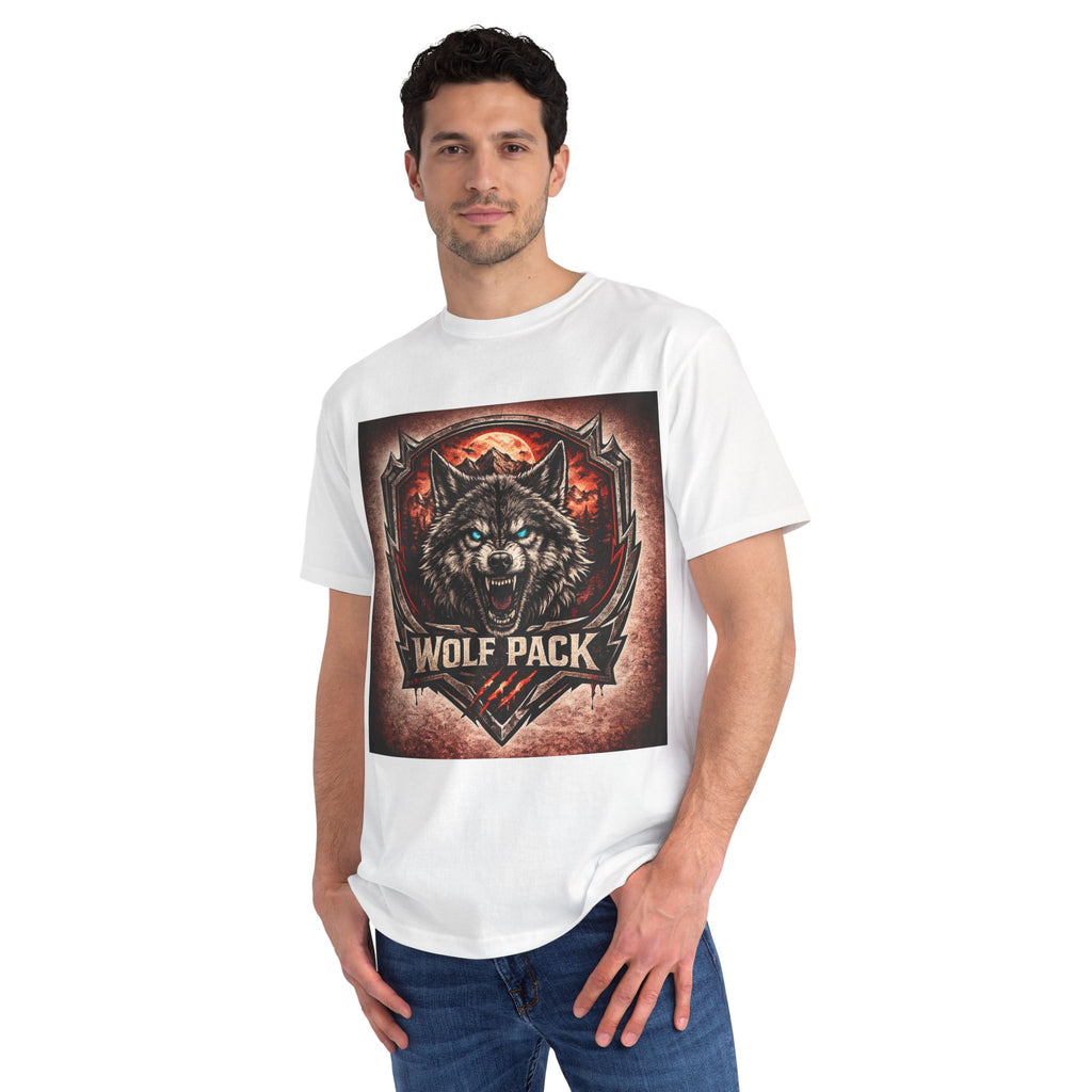 Wolf Pack Graphic T-Shirt — Fierce Wolf Emblem Tee