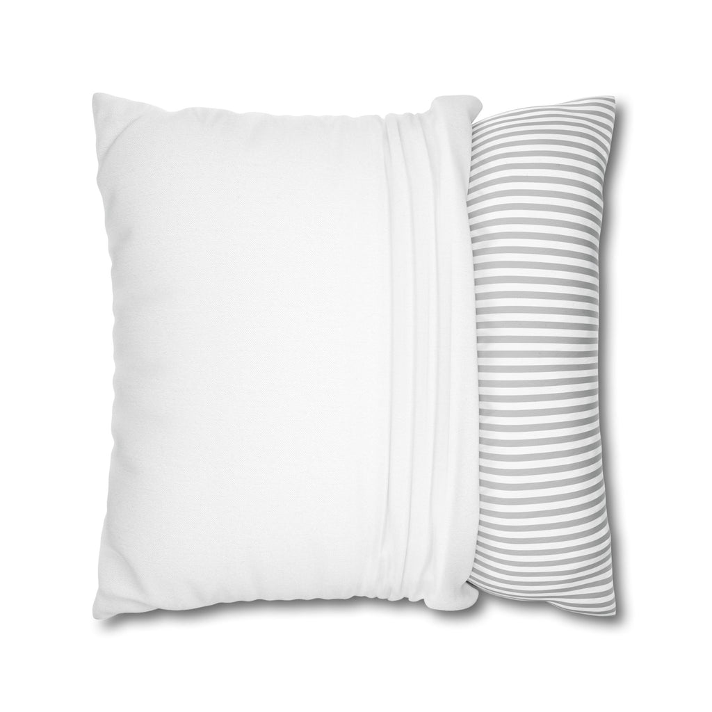 Roaring White Tiger Decorative Pillowcase — Blue Eyes Accent Throw Pillow