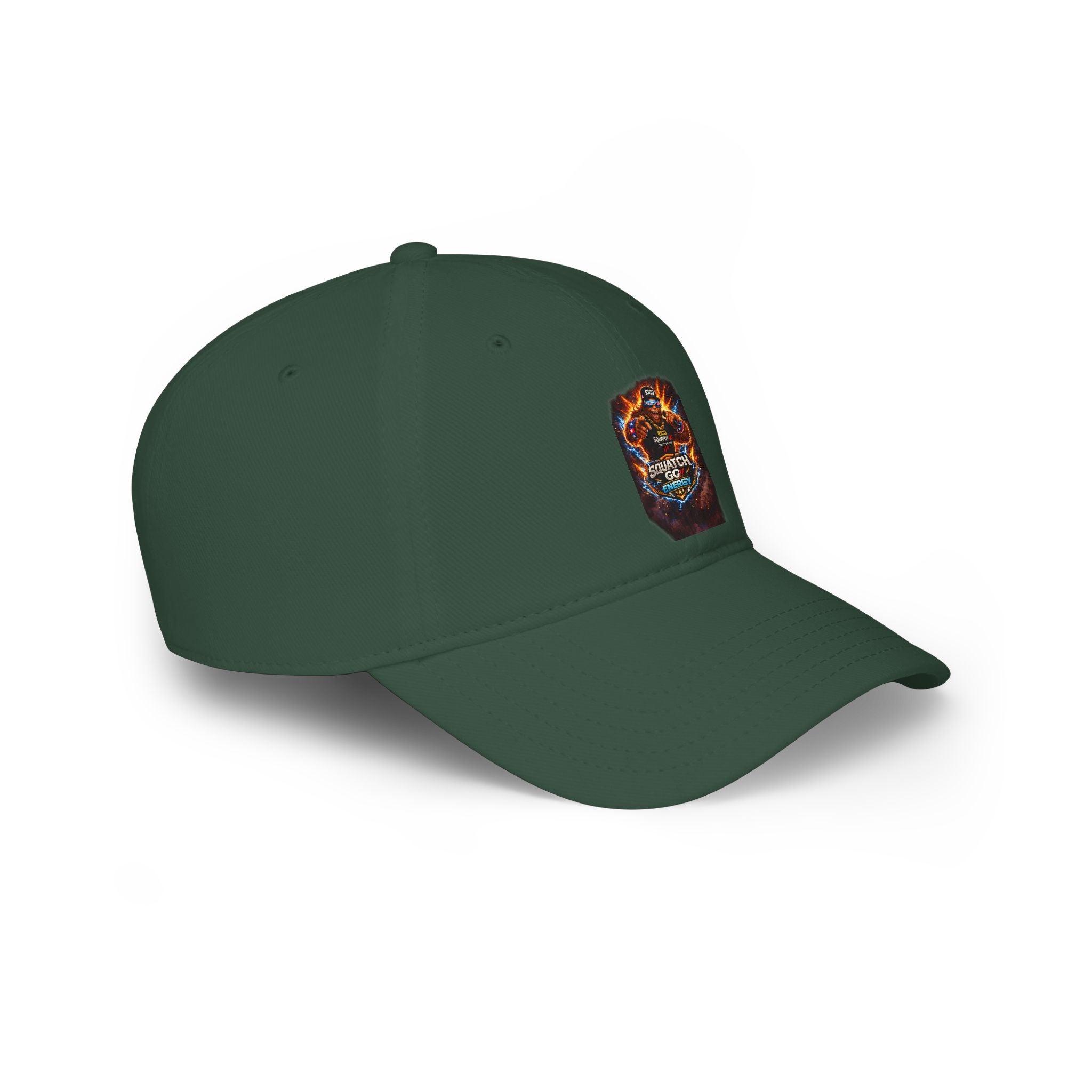 Dragon Skull Gaming Cap — Low Profile Baseball Hat with Fiery Graphic