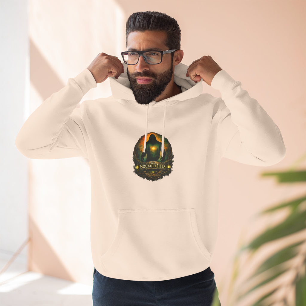 Squatch Go Energy Hoodie — Bigfoot Graphic Fleece Pullover (Made by Nature, Built by Science)