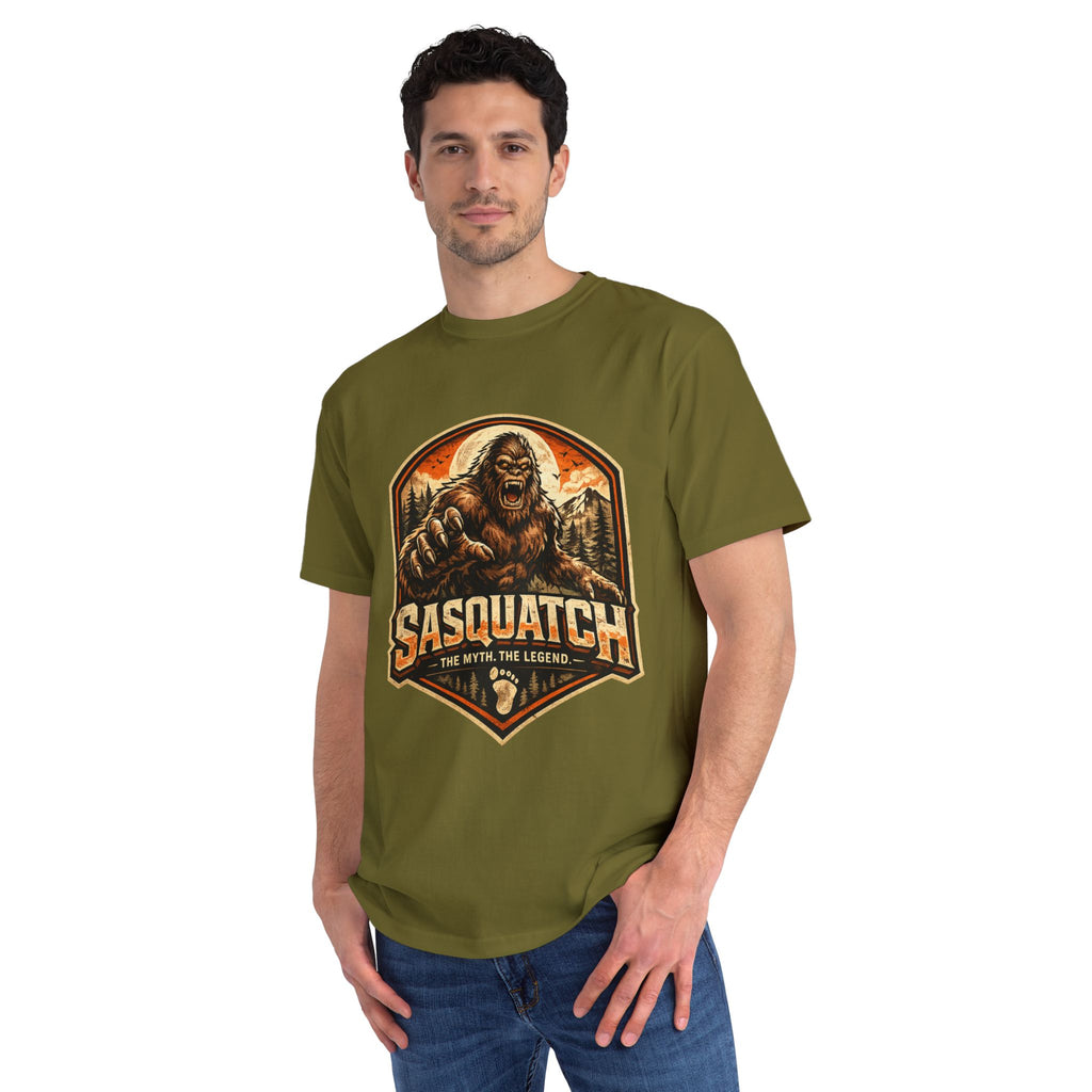 Sasquatch Graphic T-Shirt — "Sasquatch: The Myth The Legend" Retro Outdoor Tee