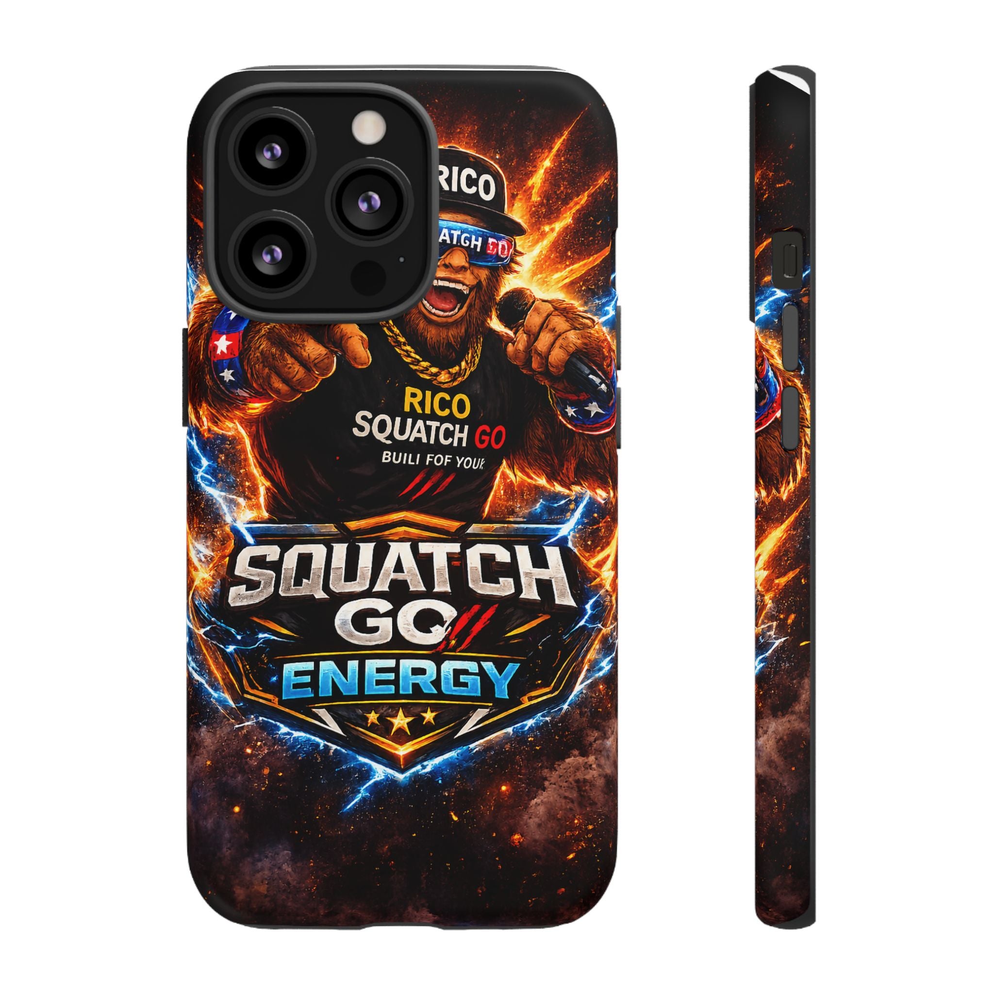 Squatch Go Energy Phone Case — 'Rico Squatch Go' Gamer Energized Tough Case