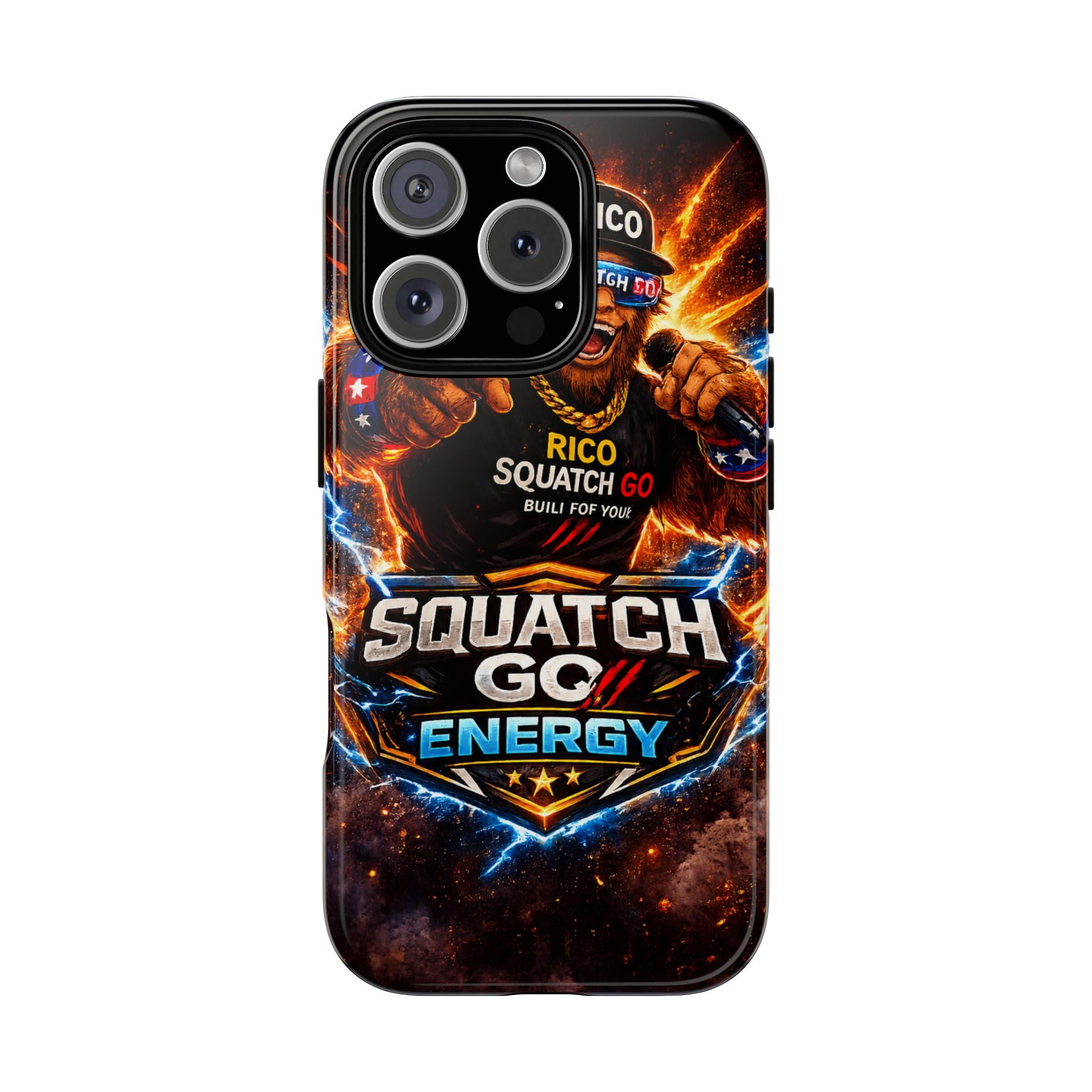 Squatch Go Energy Phone Case — 'Rico Squatch Go' Gamer Energized Tough Case