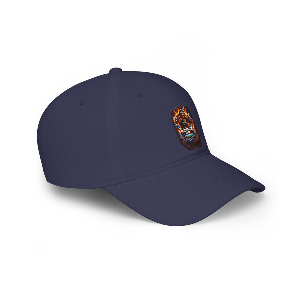 Dragon Skull Gaming Cap — Low Profile Baseball Hat with Fiery Graphic