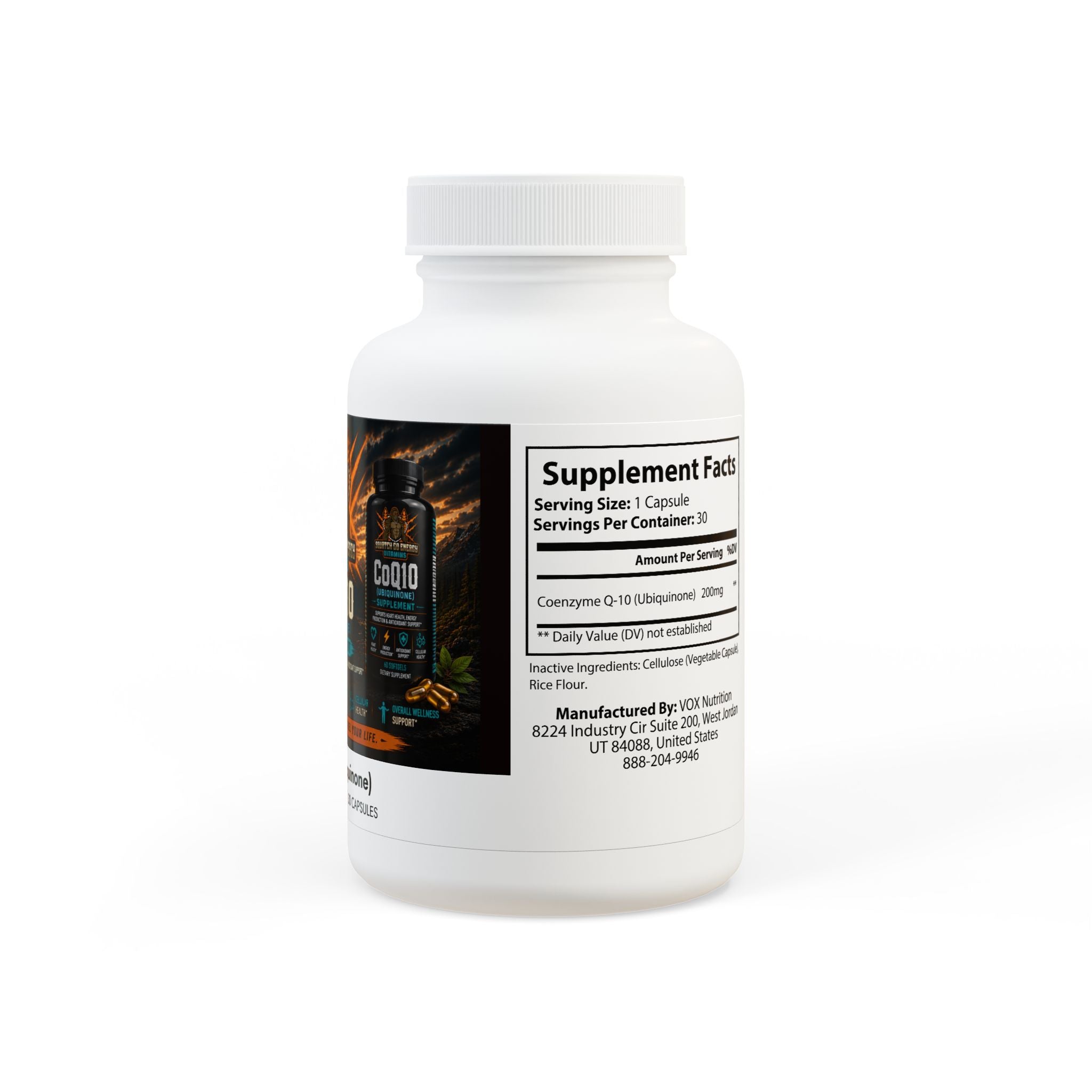 CoQ10 (Ubiquinone) Supplement (30 Capsules)