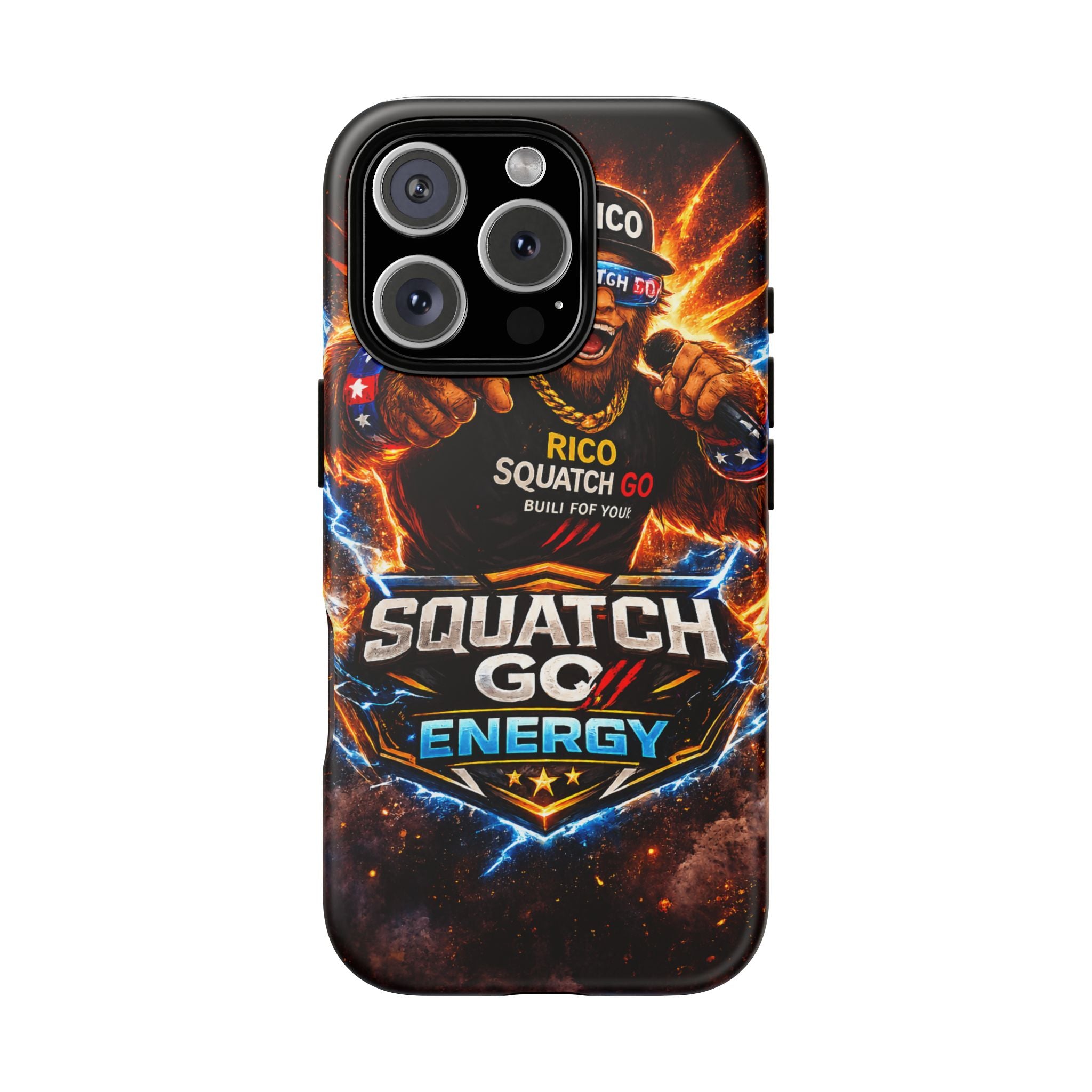 Squatch Go Energy Phone Case — 'Rico Squatch Go' Gamer Energized Tough Case