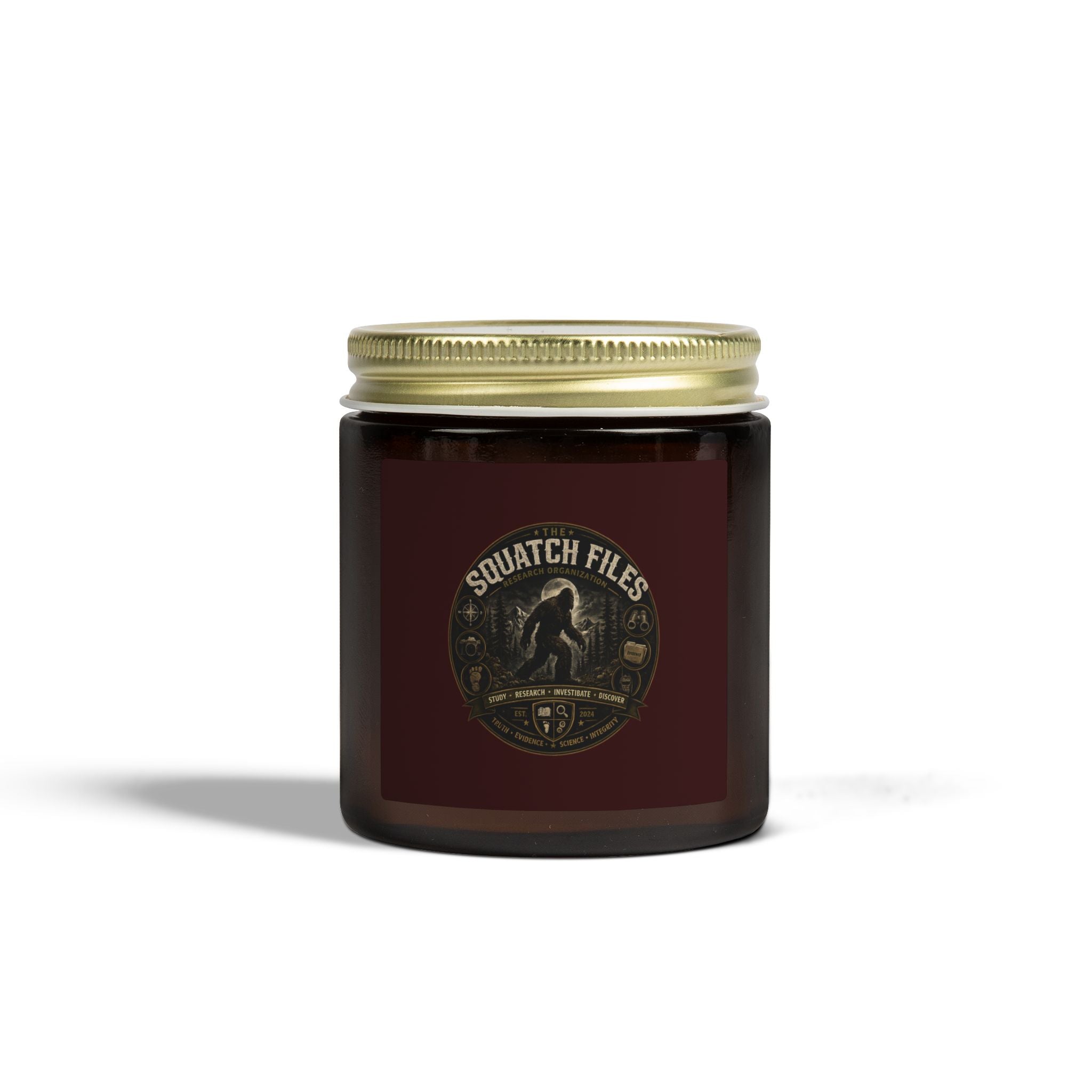 Coconut Apricot Wax Candle — Squatch Files Scent (4oz & 9oz)