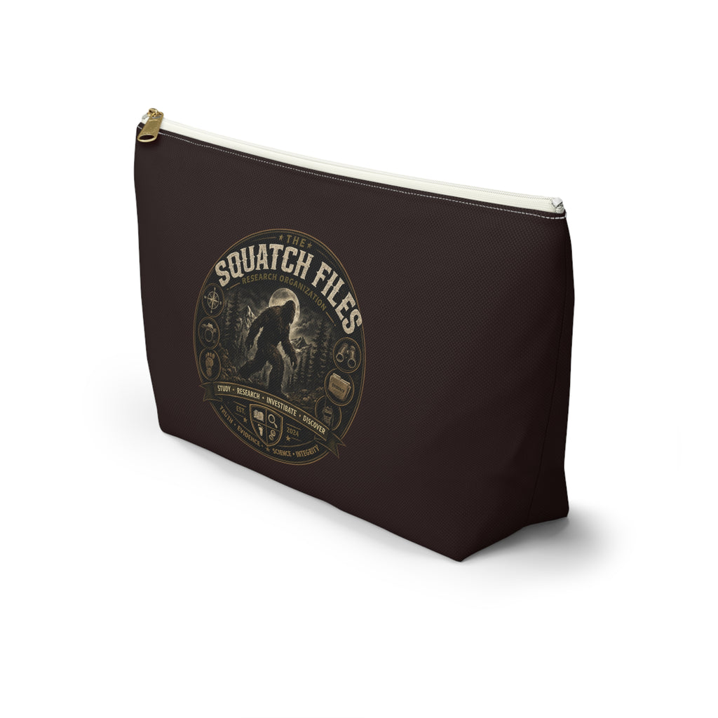 The Squatch Files Accessory Pouch — Bigfoot Travel Cosmetic Bag