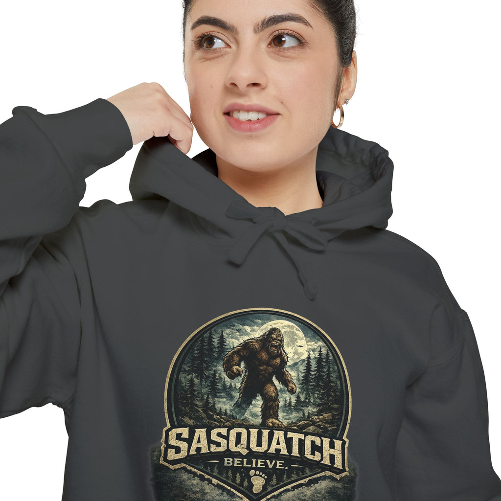 Sasquatch Graphic Hoodie – Vintage Bigfoot Adventure Sweatshirt