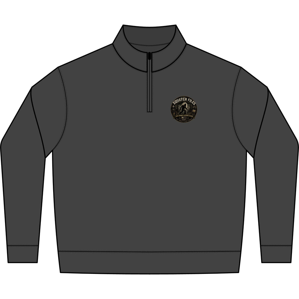 Embroidered Mountain Compass Half-Zip Sweatshirt