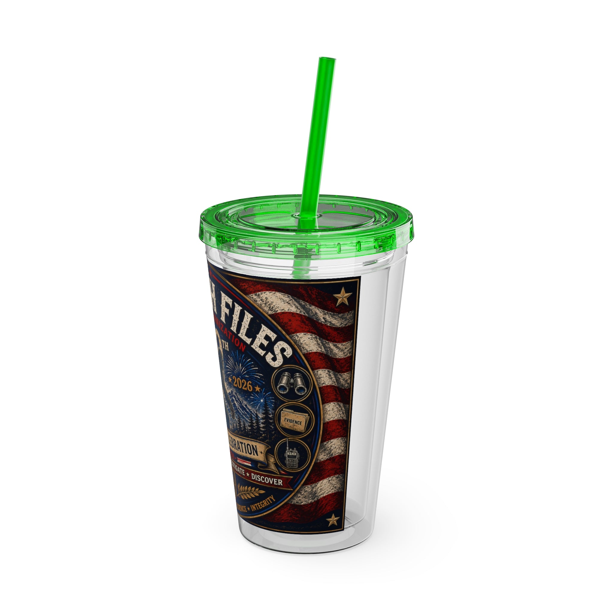 Sasquatch Files 250th Anniversary Tumbler — 16oz Insulated Straw Cup