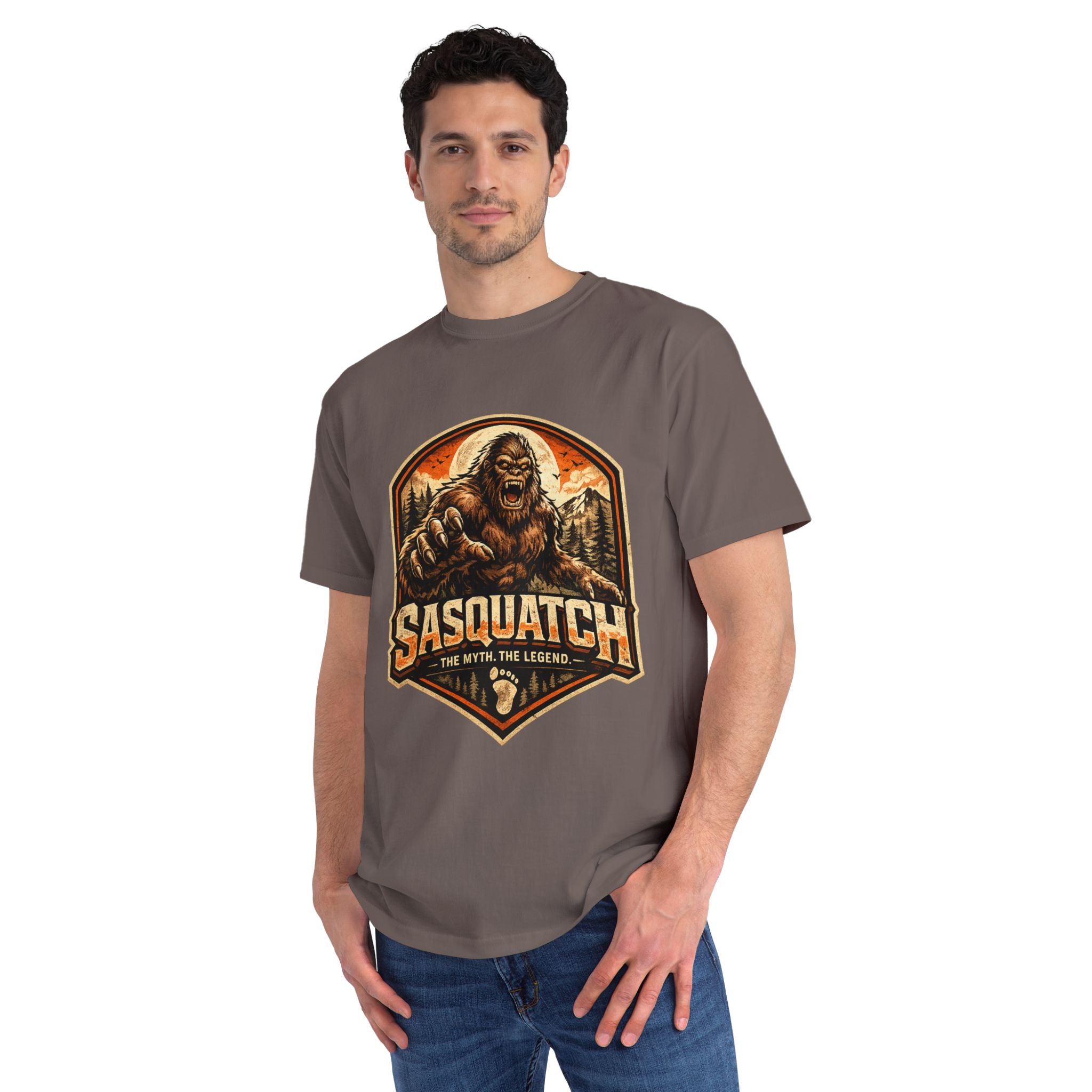 Sasquatch Graphic T-Shirt — "Sasquatch: The Myth The Legend" Retro Outdoor Tee