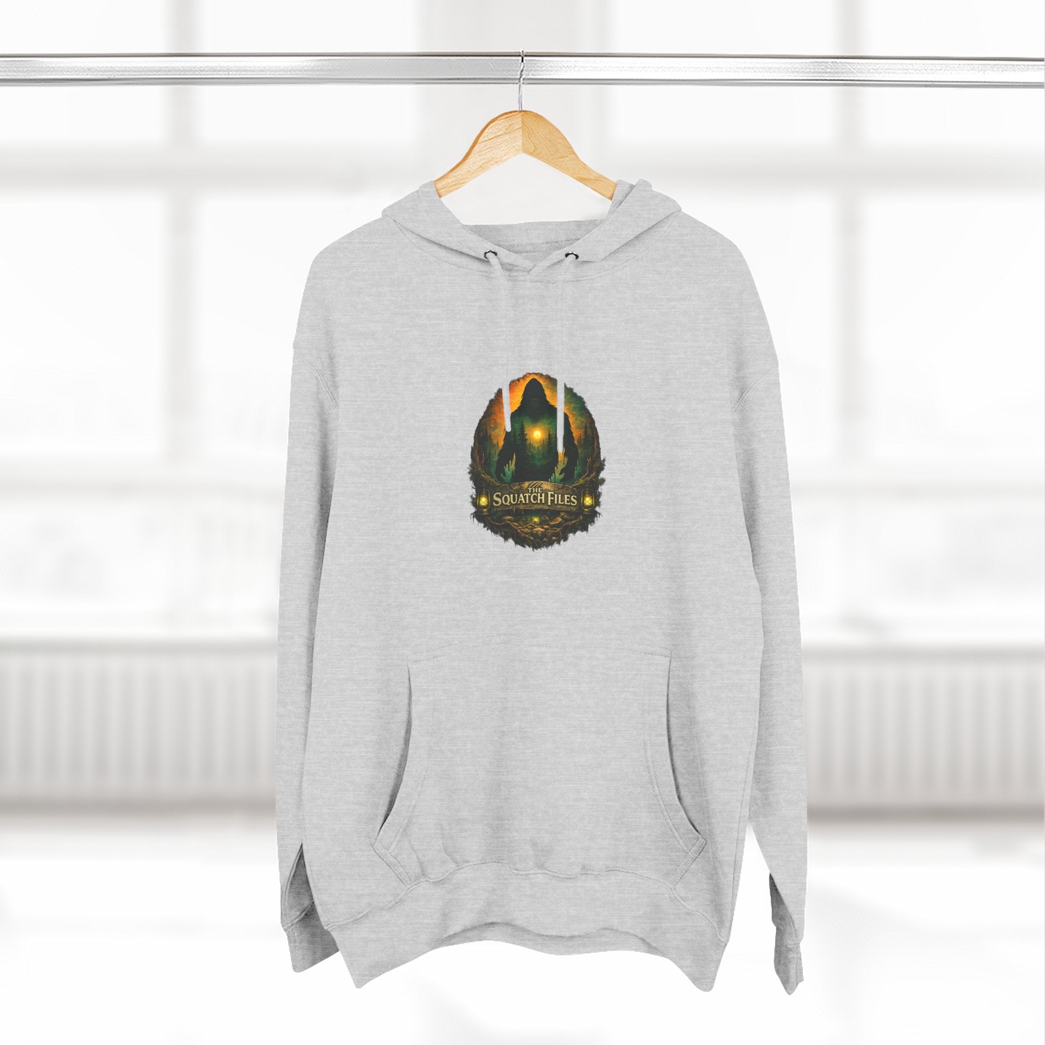 Squatch Go Energy Hoodie — Bigfoot Graphic Fleece Pullover (Made by Nature, Built by Science)