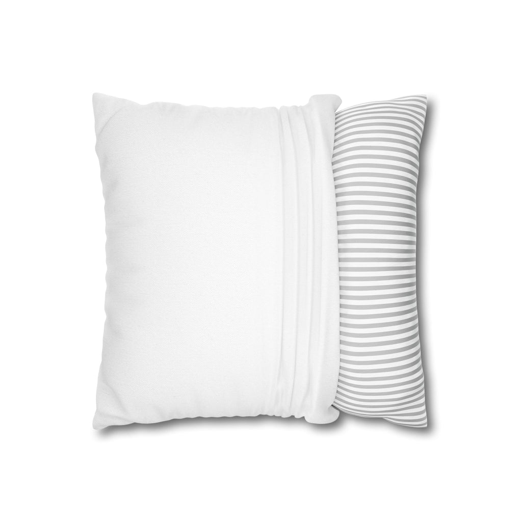 Roaring White Tiger Decorative Pillowcase — Blue Eyes Accent Throw Pillow