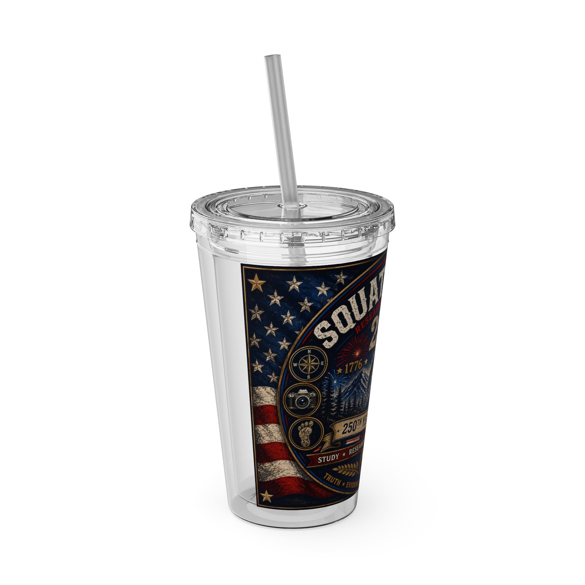 Sasquatch Files 250th Anniversary Tumbler — 16oz Insulated Straw Cup