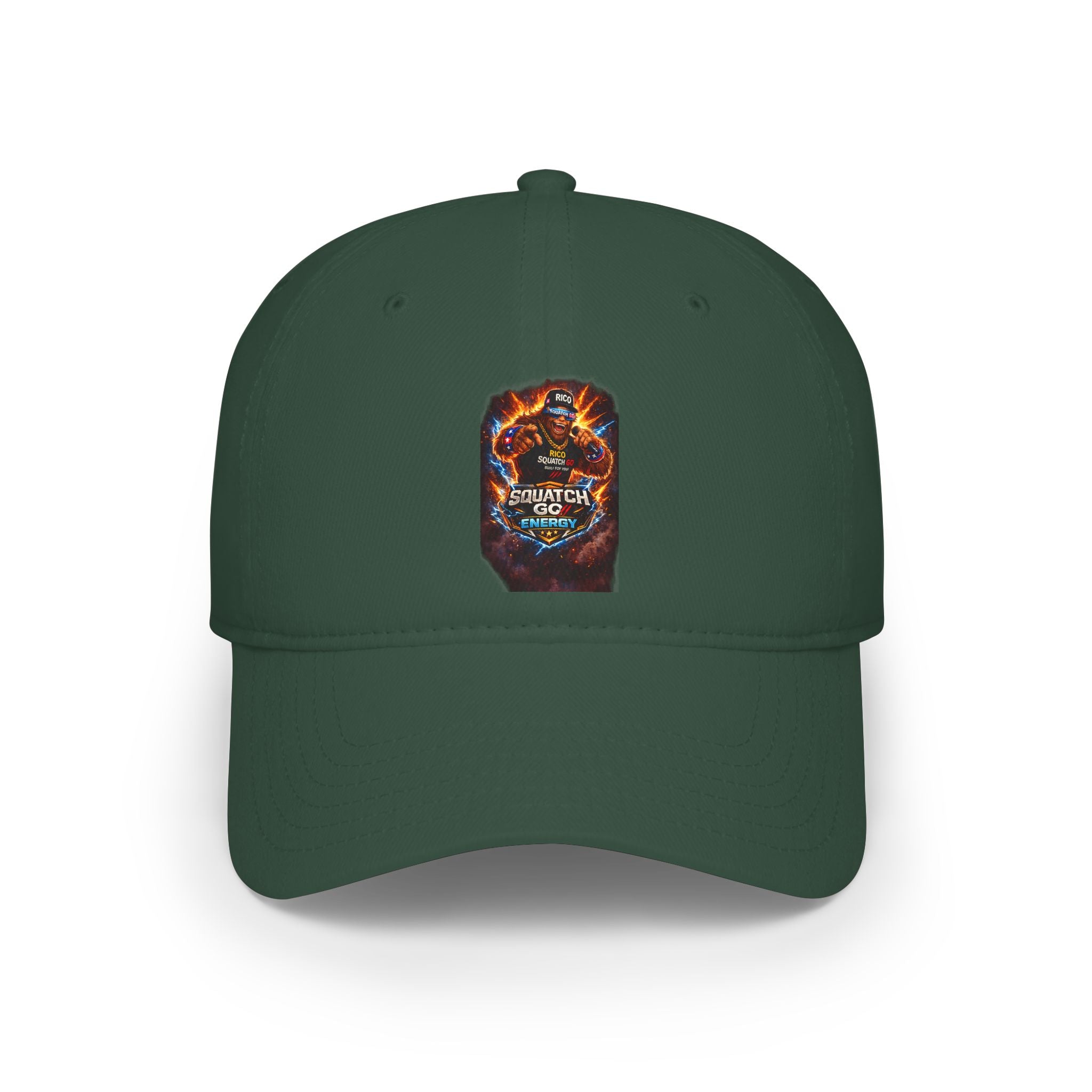 Dragon Skull Gaming Cap — Low Profile Baseball Hat with Fiery Graphic