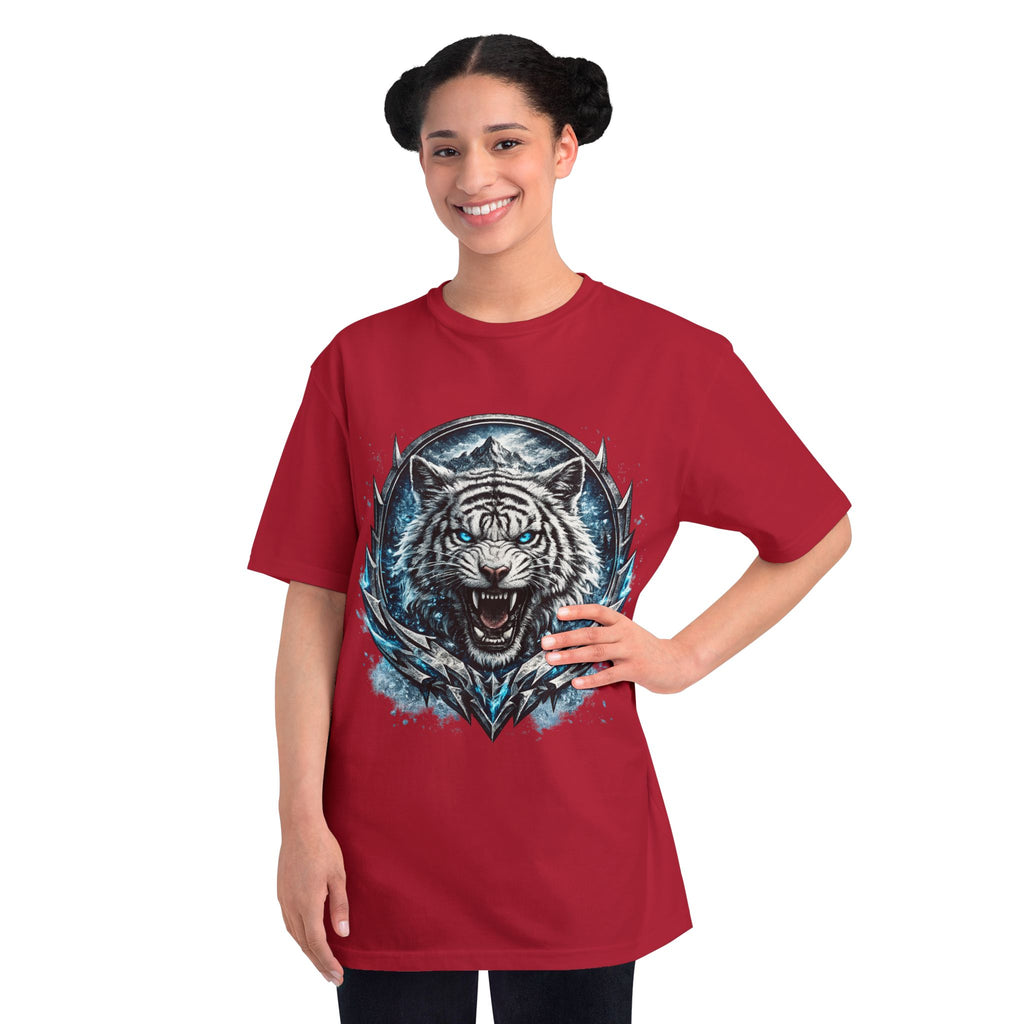 White Tiger Graphic T-Shirt — Fierce Ice-Cold Predator Design