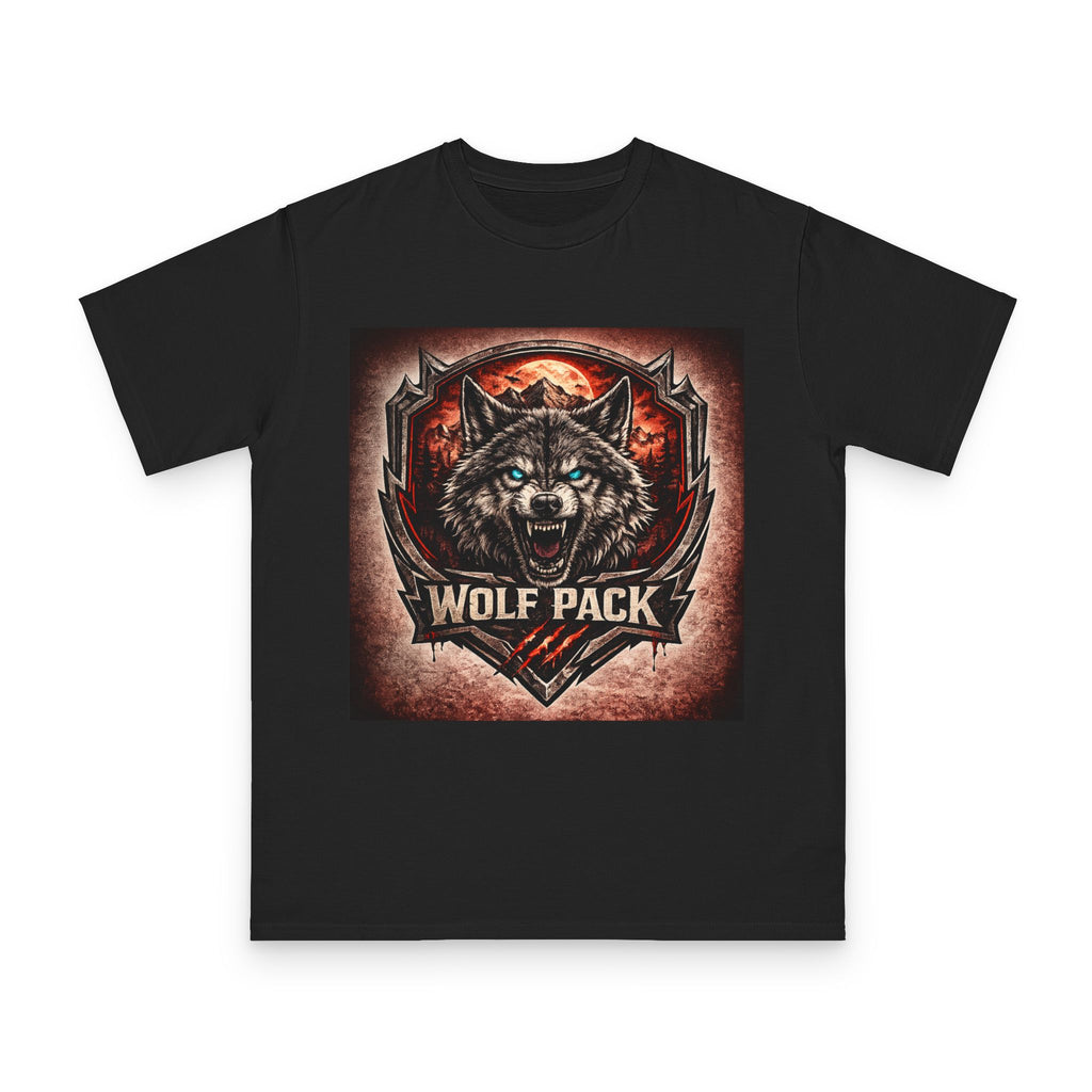 Wolf Pack Graphic T-Shirt — Fierce Wolf Emblem Tee