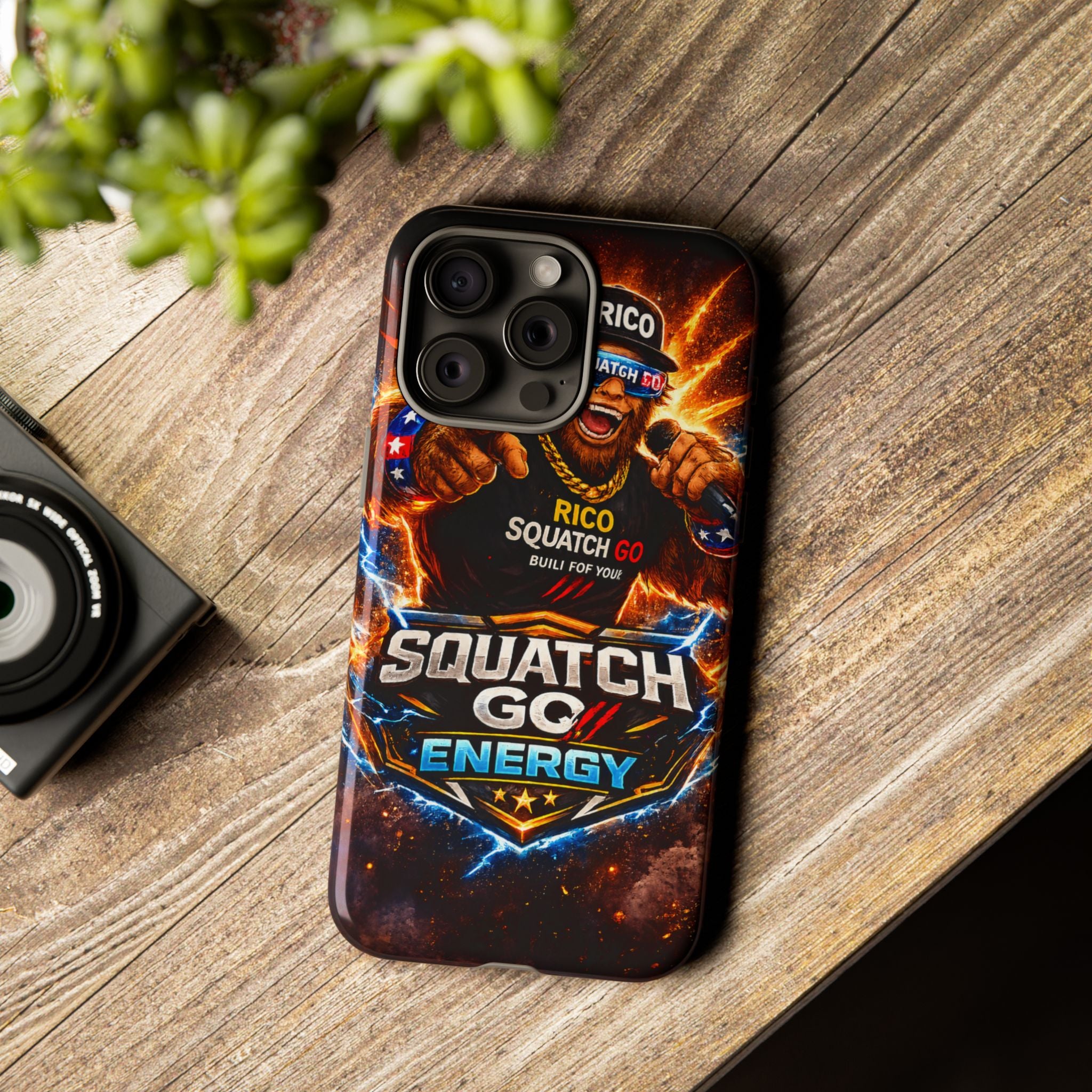 Squatch Go Energy Phone Case — 'Rico Squatch Go' Gamer Energized Tough Case