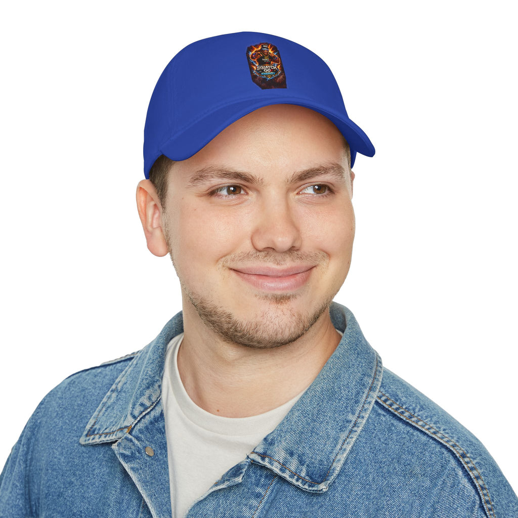 Dragon Skull Gaming Cap — Low Profile Baseball Hat with Fiery Graphic