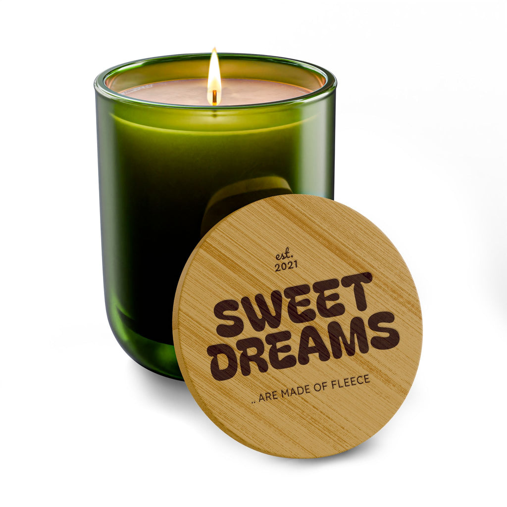 Sweet Dreams Scented Soy Candle - 14oz Engraved Bamboo Lid