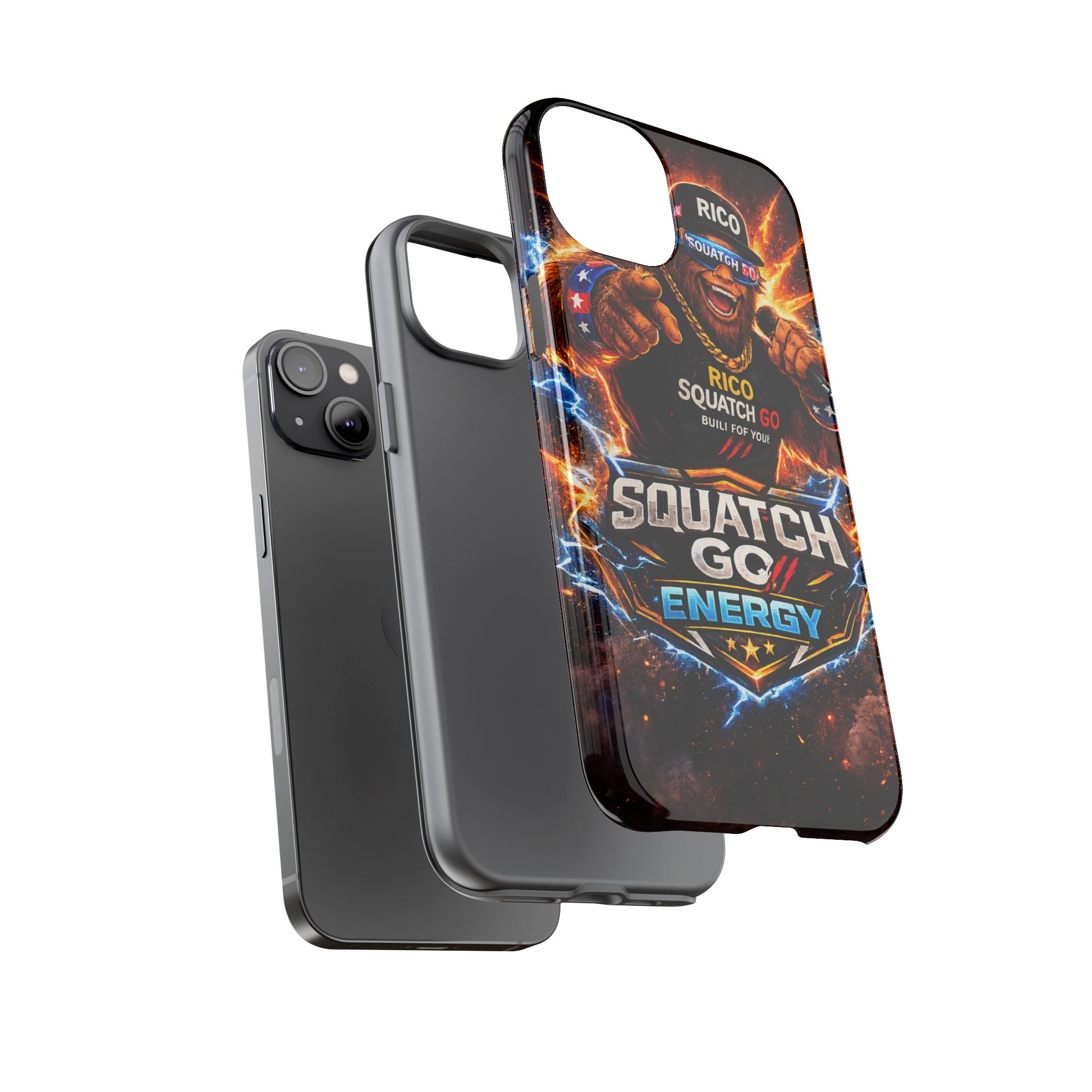 Squatch Go Energy Phone Case — 'Rico Squatch Go' Gamer Energized Tough Case