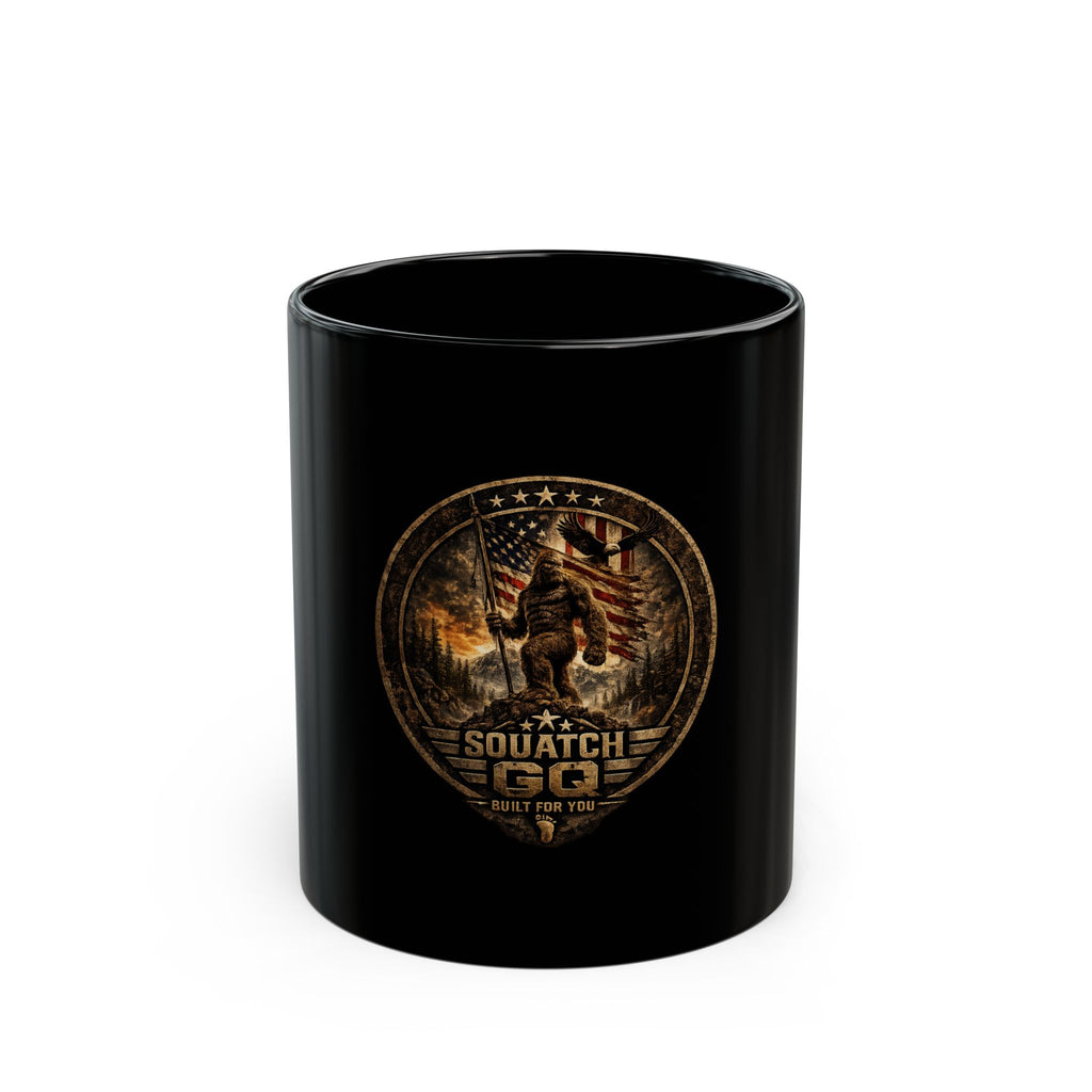 Squatchie Dad Coffee Mug — Patriotic Bigfoot Gift (11oz & 15oz)