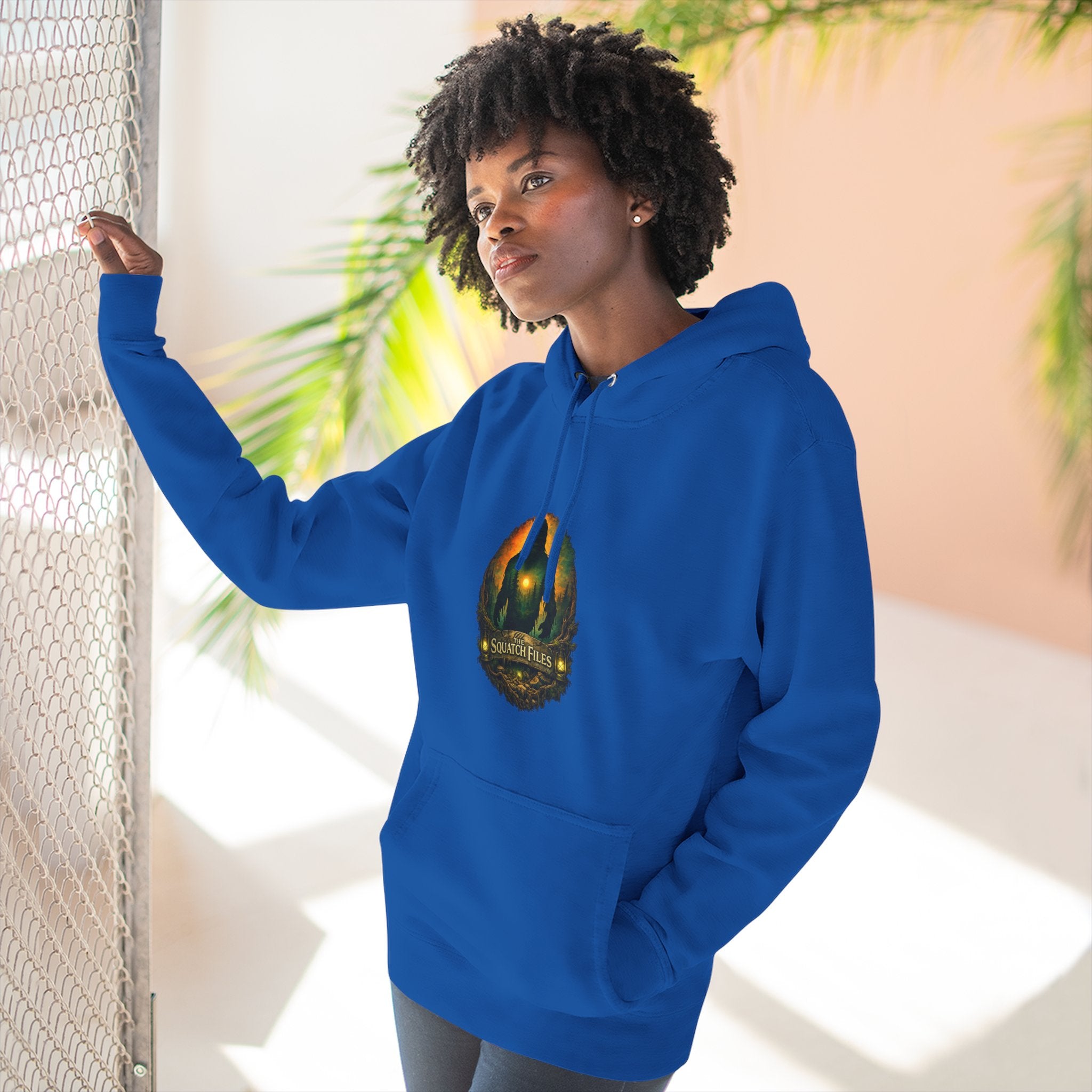 Squatch Go Energy Hoodie — Bigfoot Graphic Fleece Pullover (Made by Nature, Built by Science)