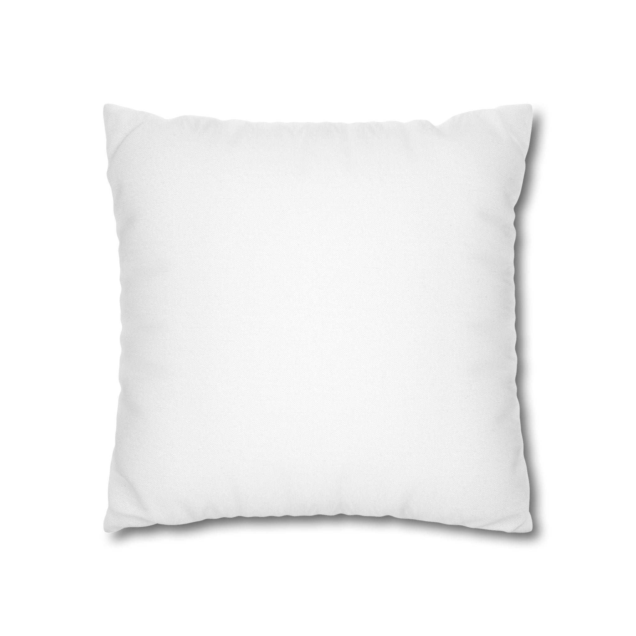 Roaring White Tiger Decorative Pillowcase — Blue Eyes Accent Throw Pillow