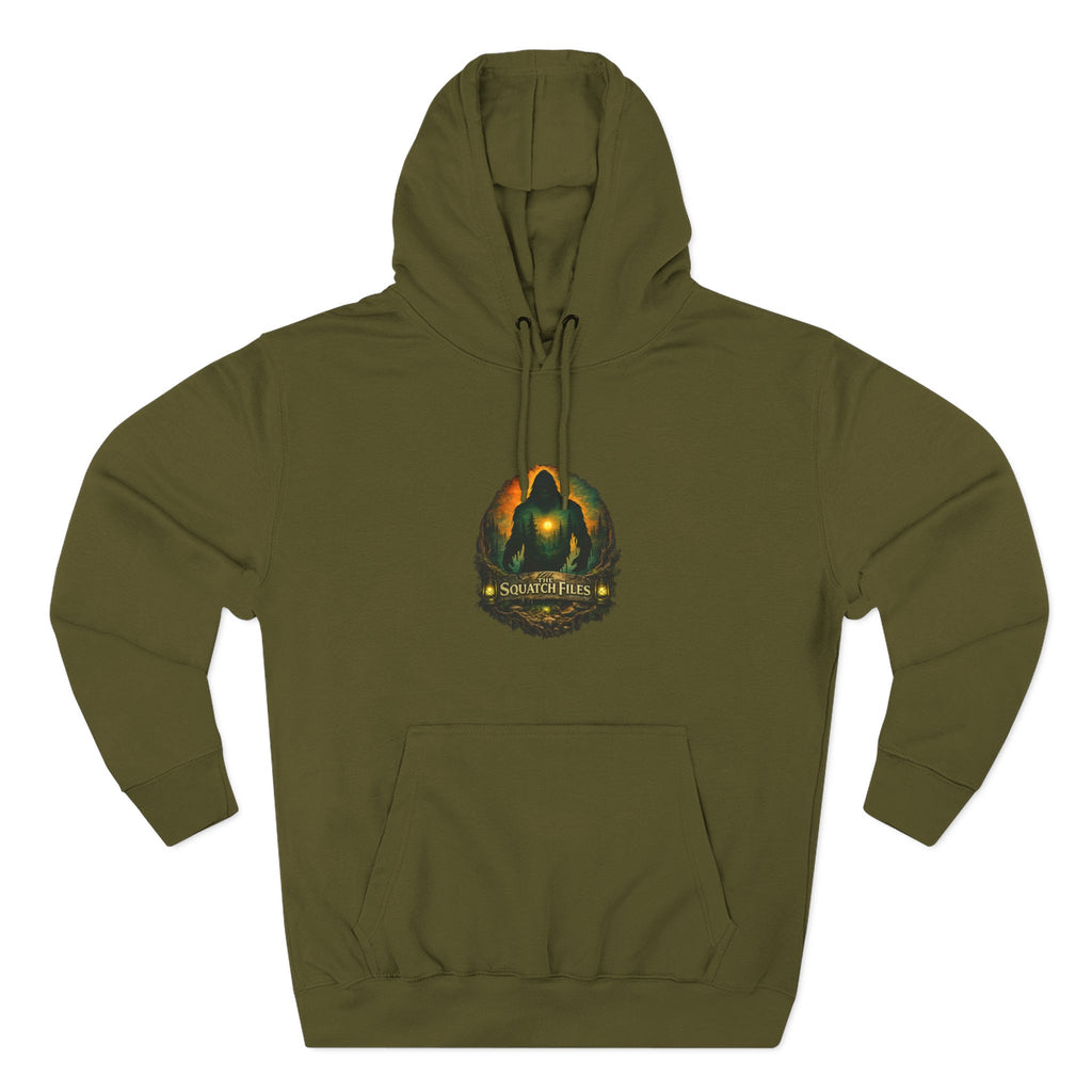 Squatch Go Energy Hoodie — Bigfoot Graphic Fleece Pullover (Made by Nature, Built by Science)