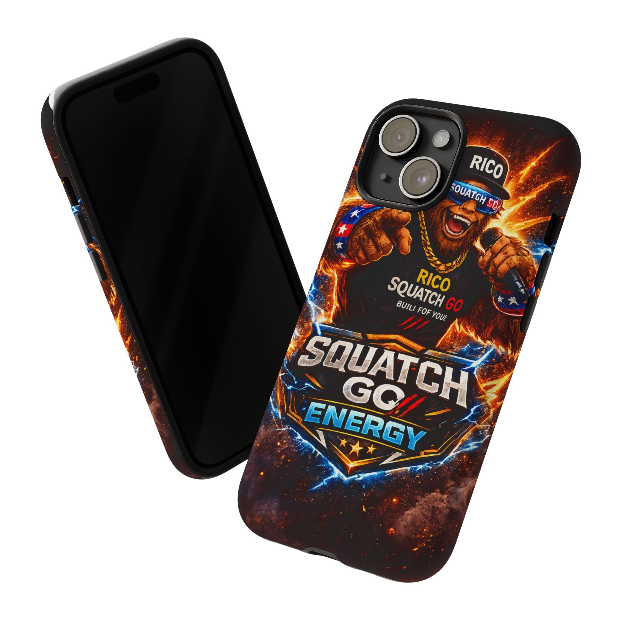 Squatch Go Energy Phone Case — 'Rico Squatch Go' Gamer Energized Tough Case