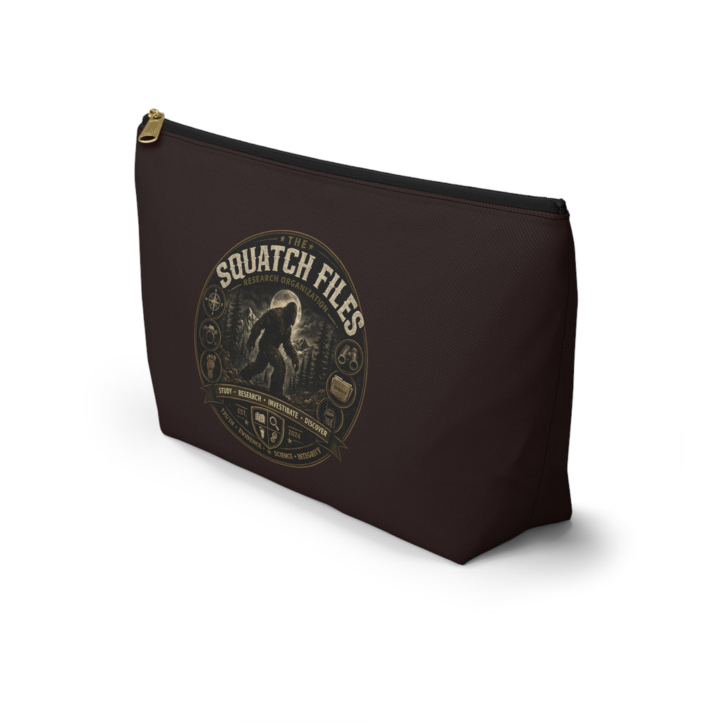 The Squatch Files Accessory Pouch — Bigfoot Travel Cosmetic Bag