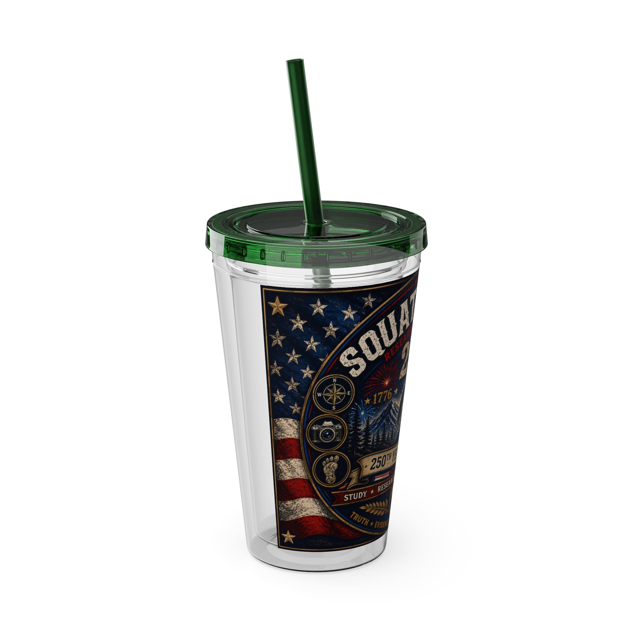 Sasquatch Files 250th Anniversary Tumbler — 16oz Insulated Straw Cup