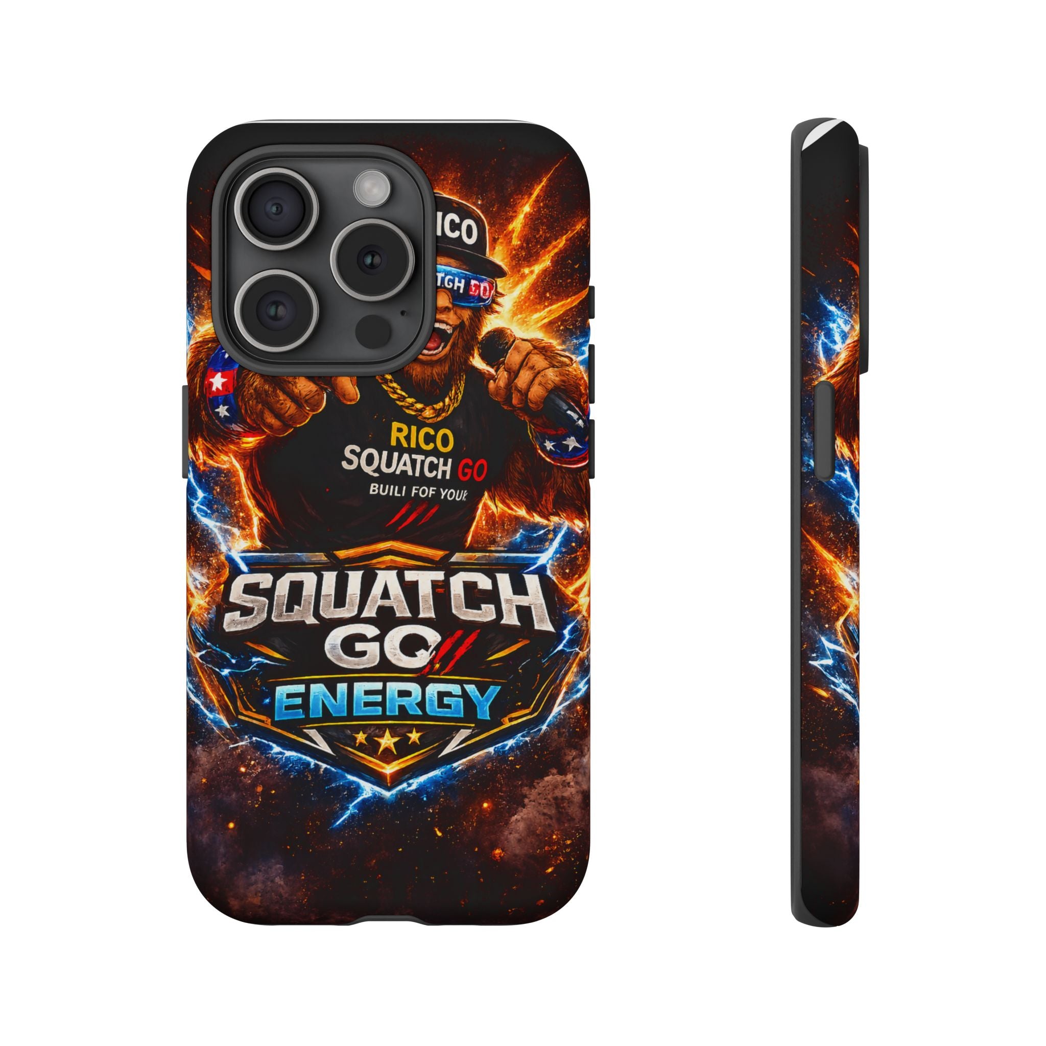 Squatch Go Energy Phone Case — 'Rico Squatch Go' Gamer Energized Tough Case