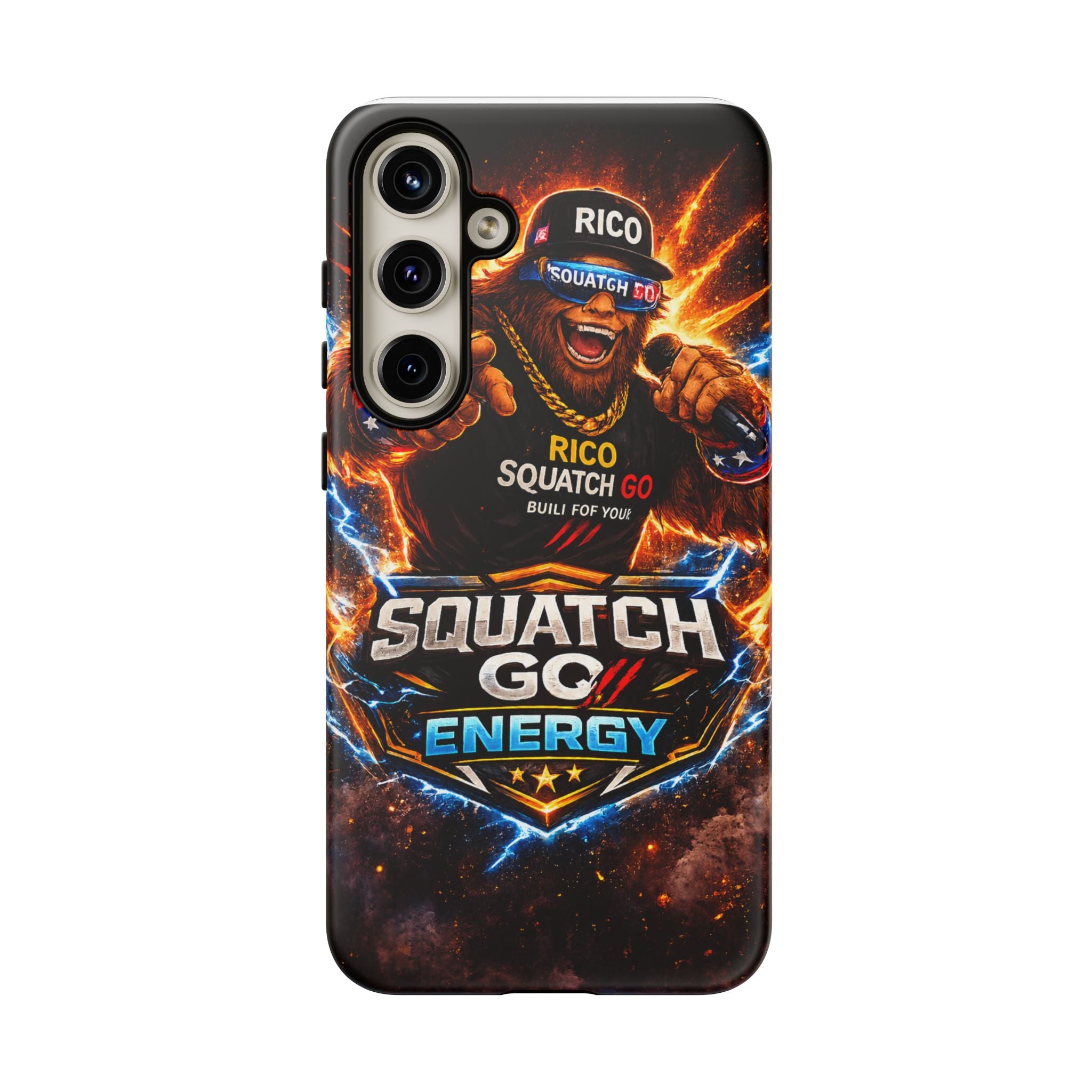 Squatch Go Energy Phone Case — 'Rico Squatch Go' Gamer Energized Tough Case
