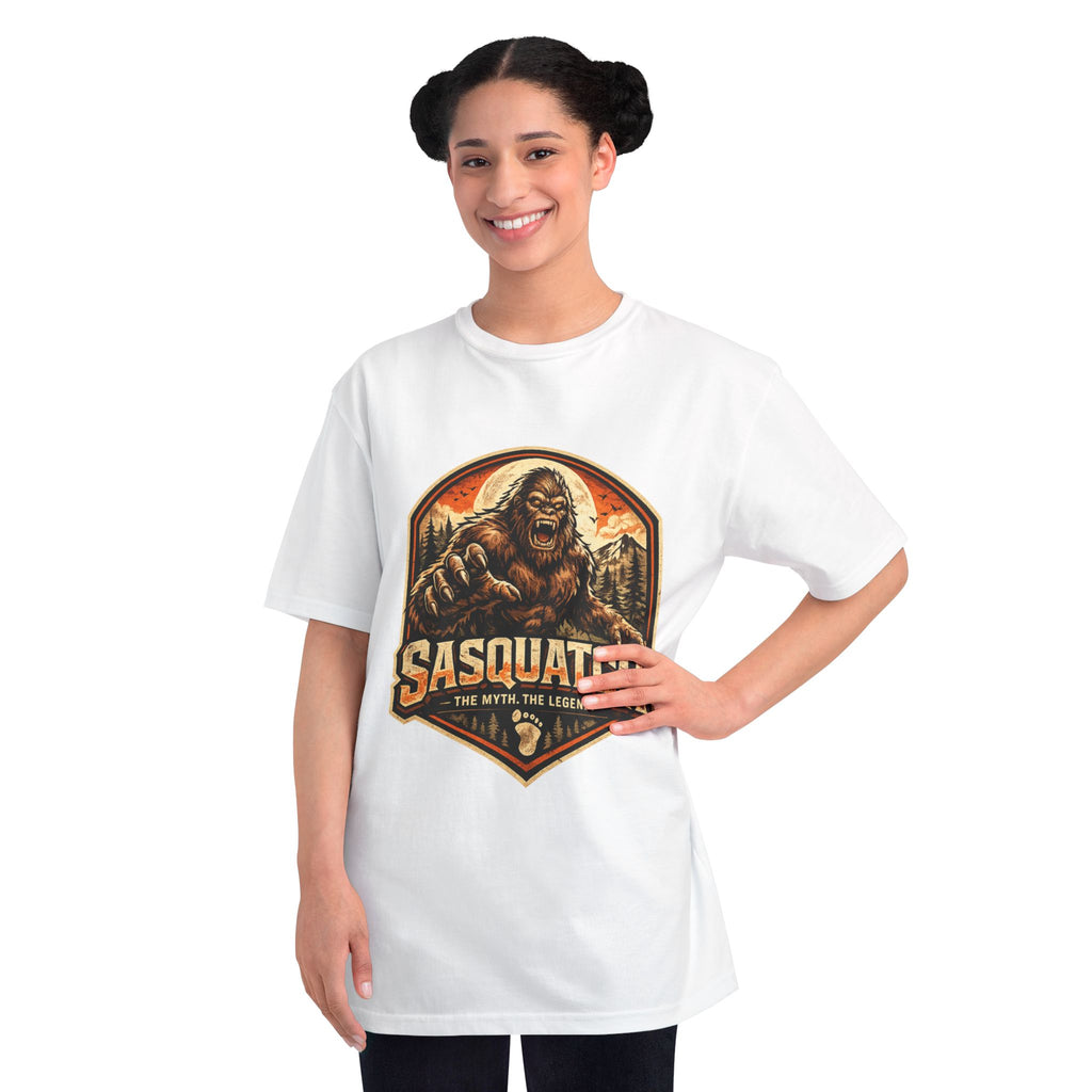 Sasquatch Graphic T-Shirt — "Sasquatch: The Myth The Legend" Retro Outdoor Tee